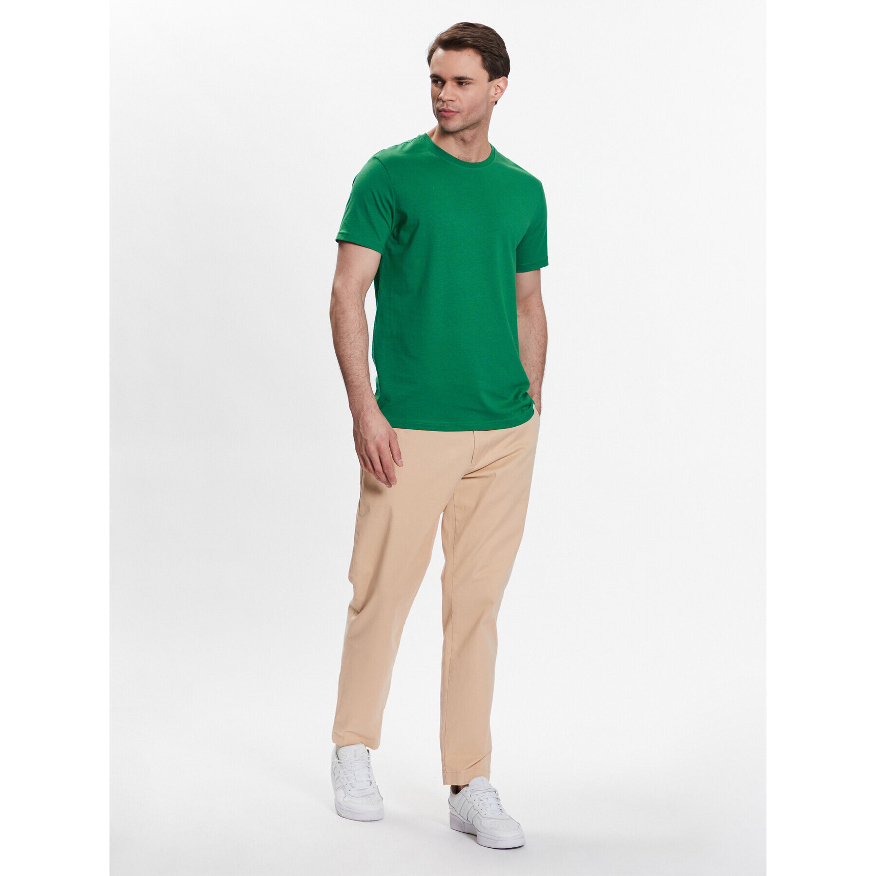 United Colors Of Benetton Тишърт 3U53J1F15 Зелен Regular Fit - Pepit.bg