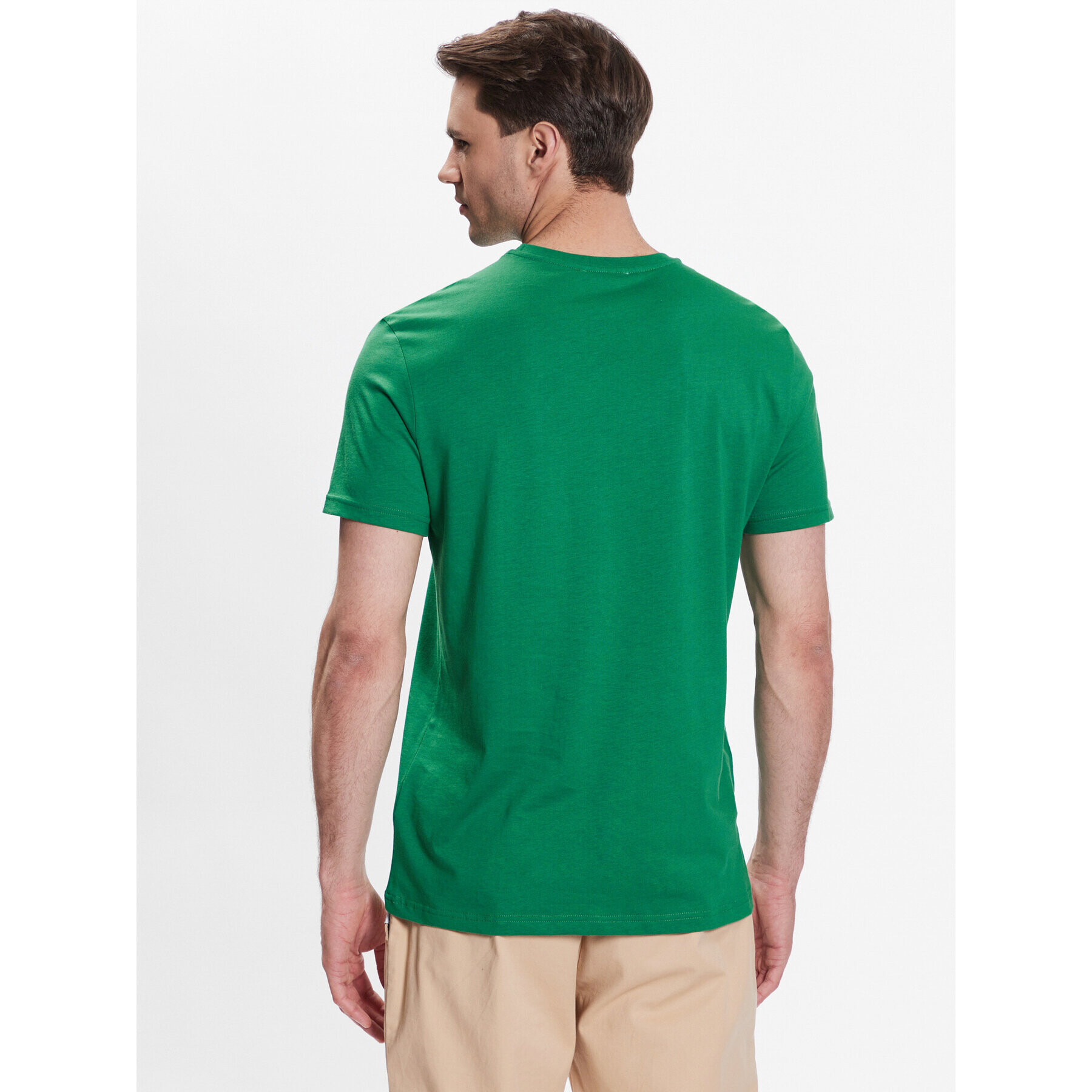 United Colors Of Benetton Тишърт 3U53J1F15 Зелен Regular Fit - Pepit.bg