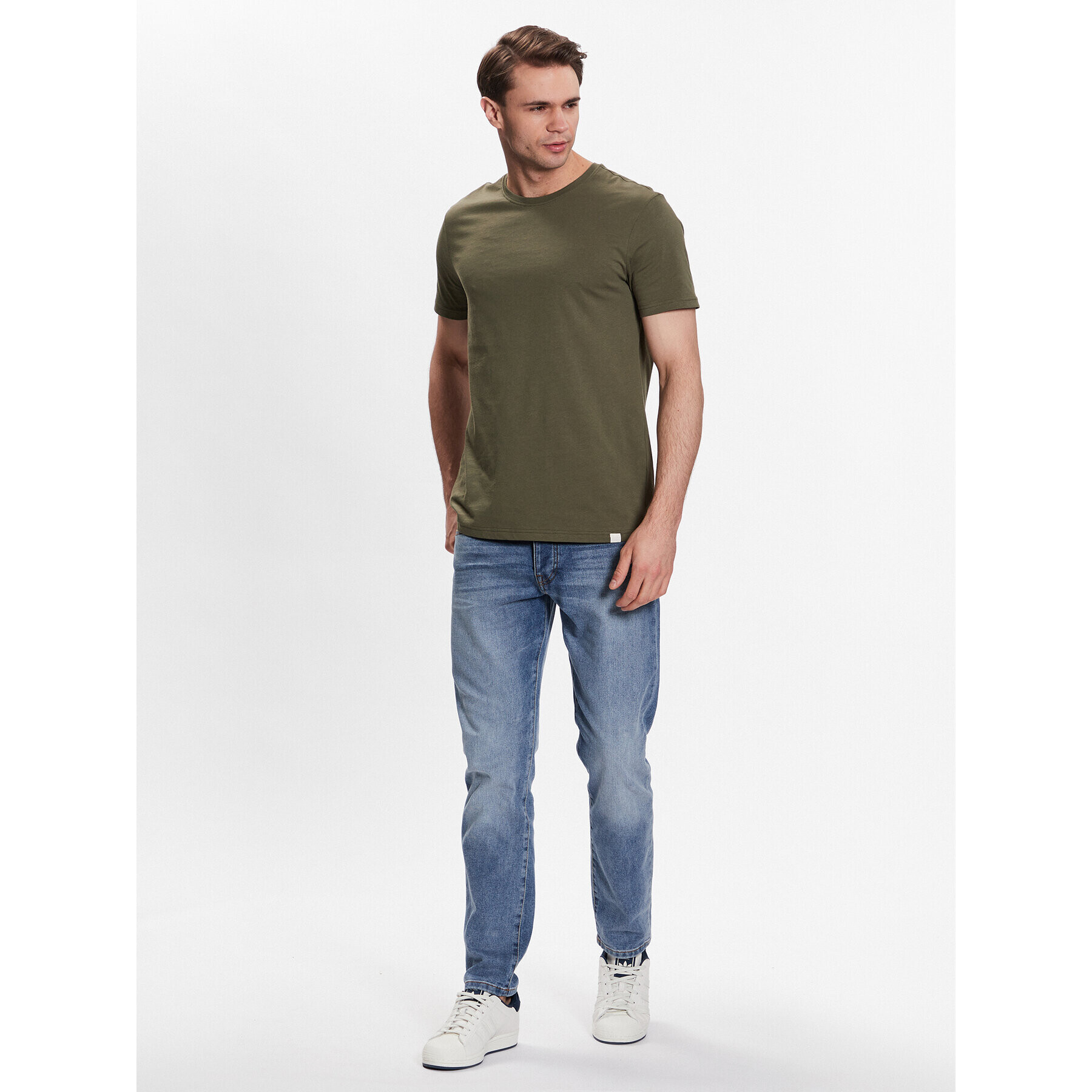 United Colors Of Benetton Тишърт 3U53J1F15 Зелен Regular Fit - Pepit.bg