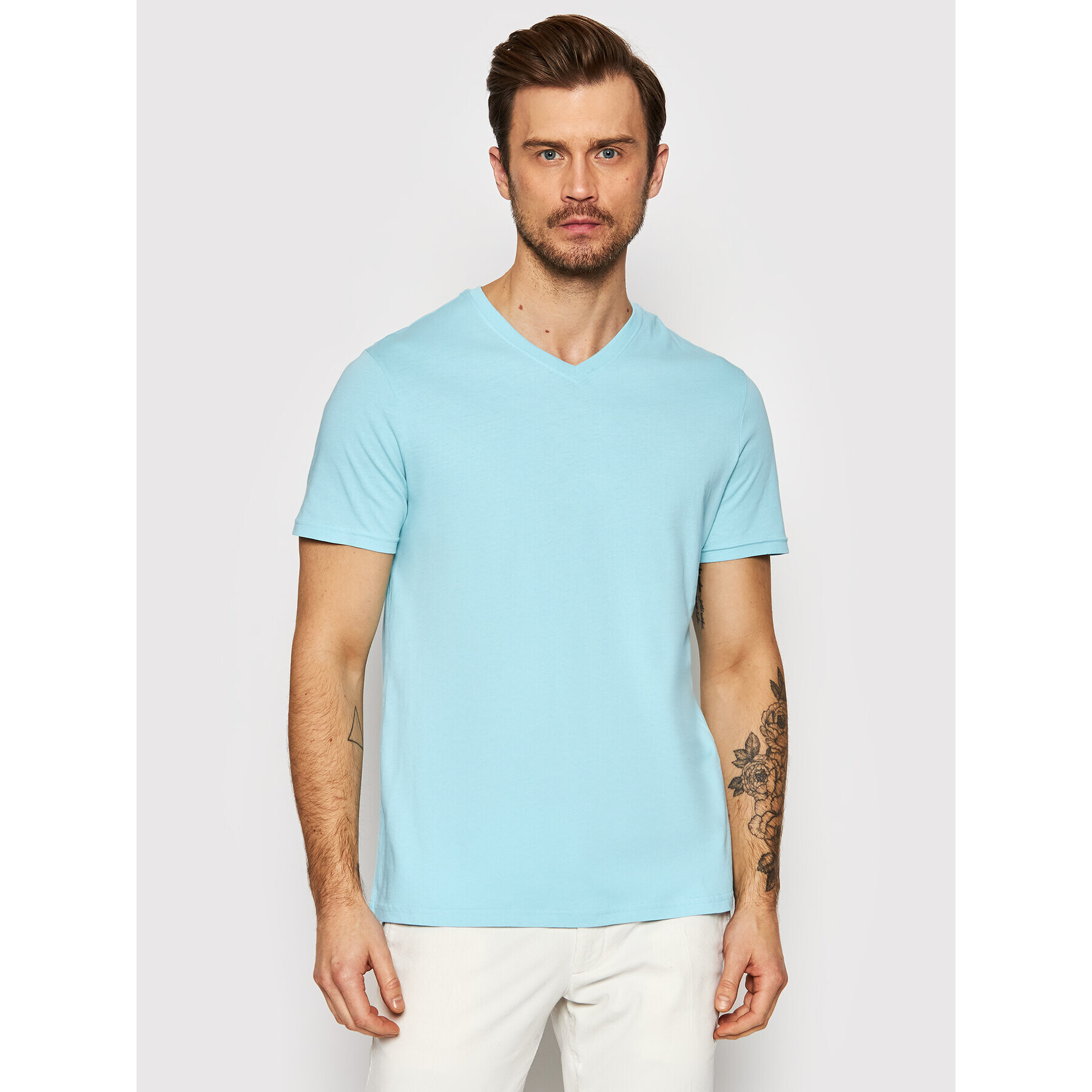 United Colors Of Benetton Тишърт 3U53J4231 Син Regular Fit - Pepit.bg