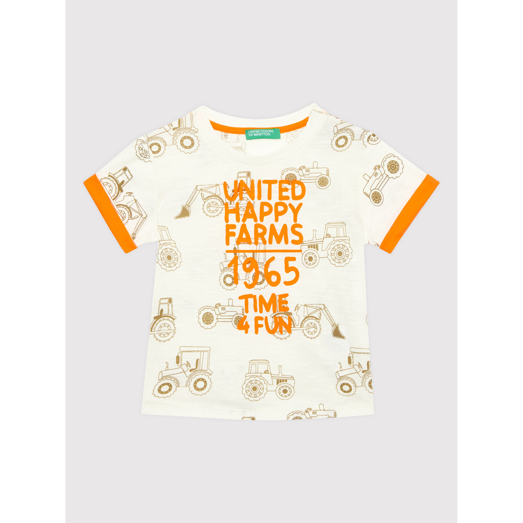 United Colors Of Benetton Тишърт 3UBTG100U Бежов Regular Fit - Pepit.bg