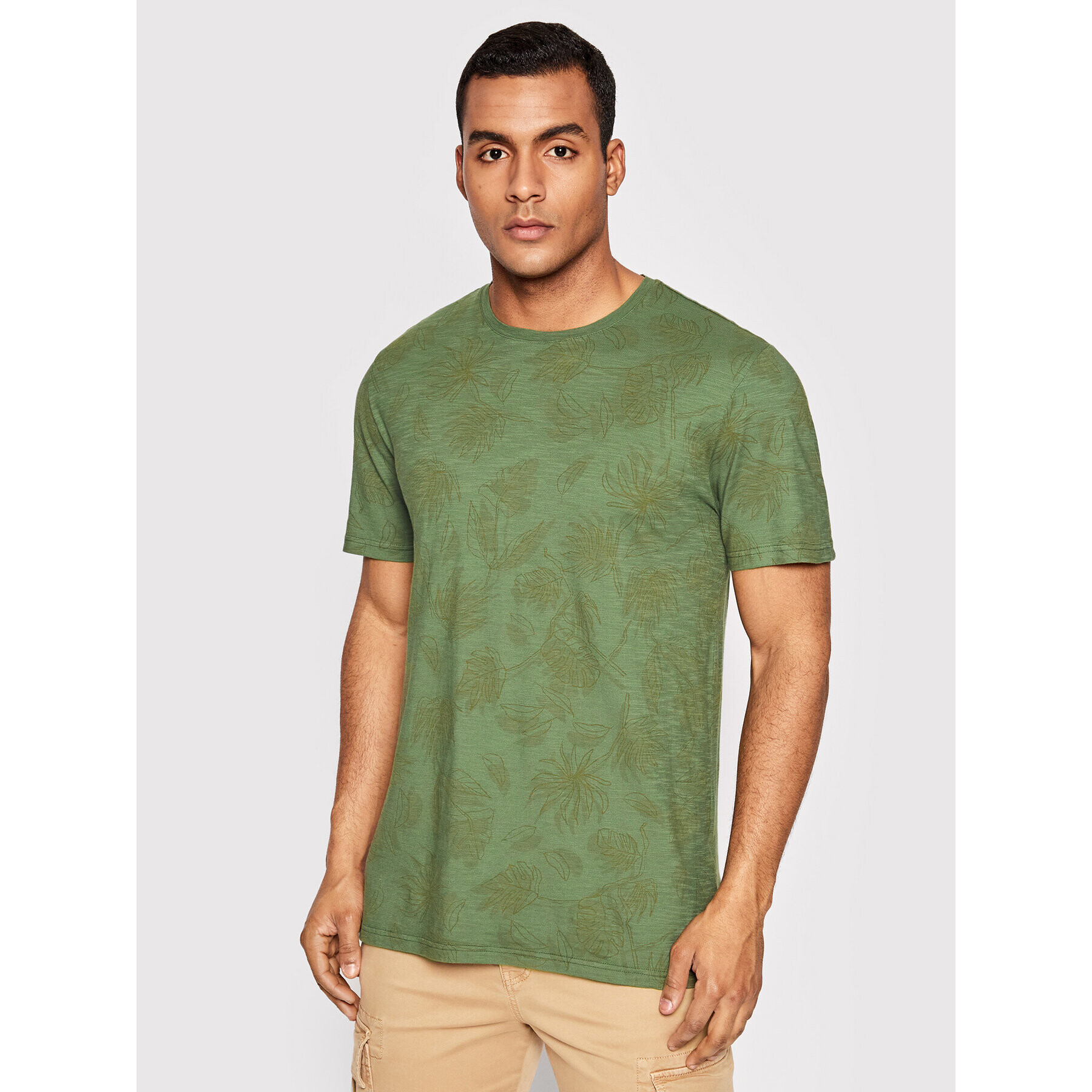 United Colors Of Benetton Тишърт 3V87U1028 Зелен Regular Fit - Pepit.bg