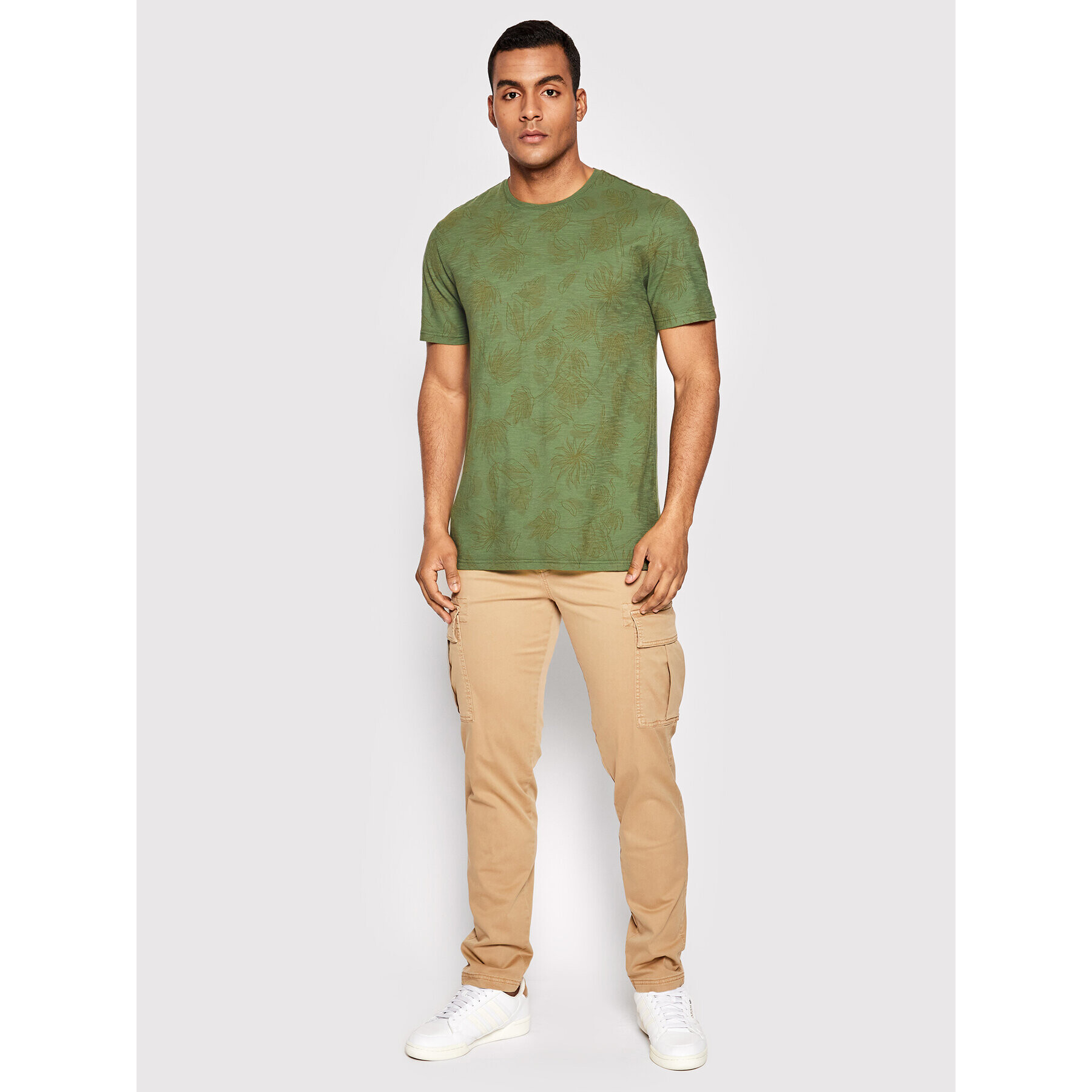 United Colors Of Benetton Тишърт 3V87U1028 Зелен Regular Fit - Pepit.bg