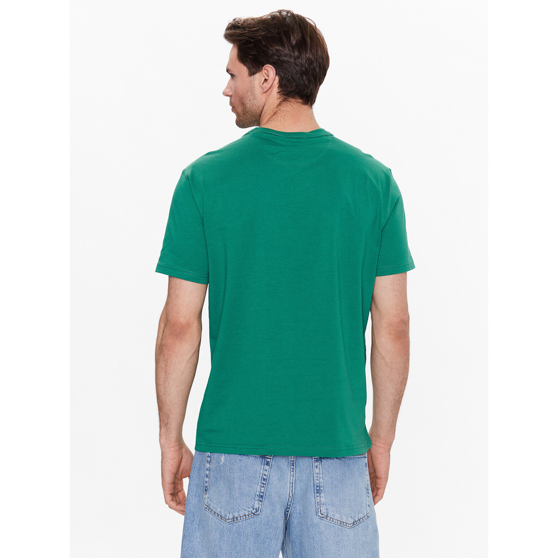 United Colors Of Benetton Тишърт 3YR3U1050 Зелен Regular Fit - Pepit.bg