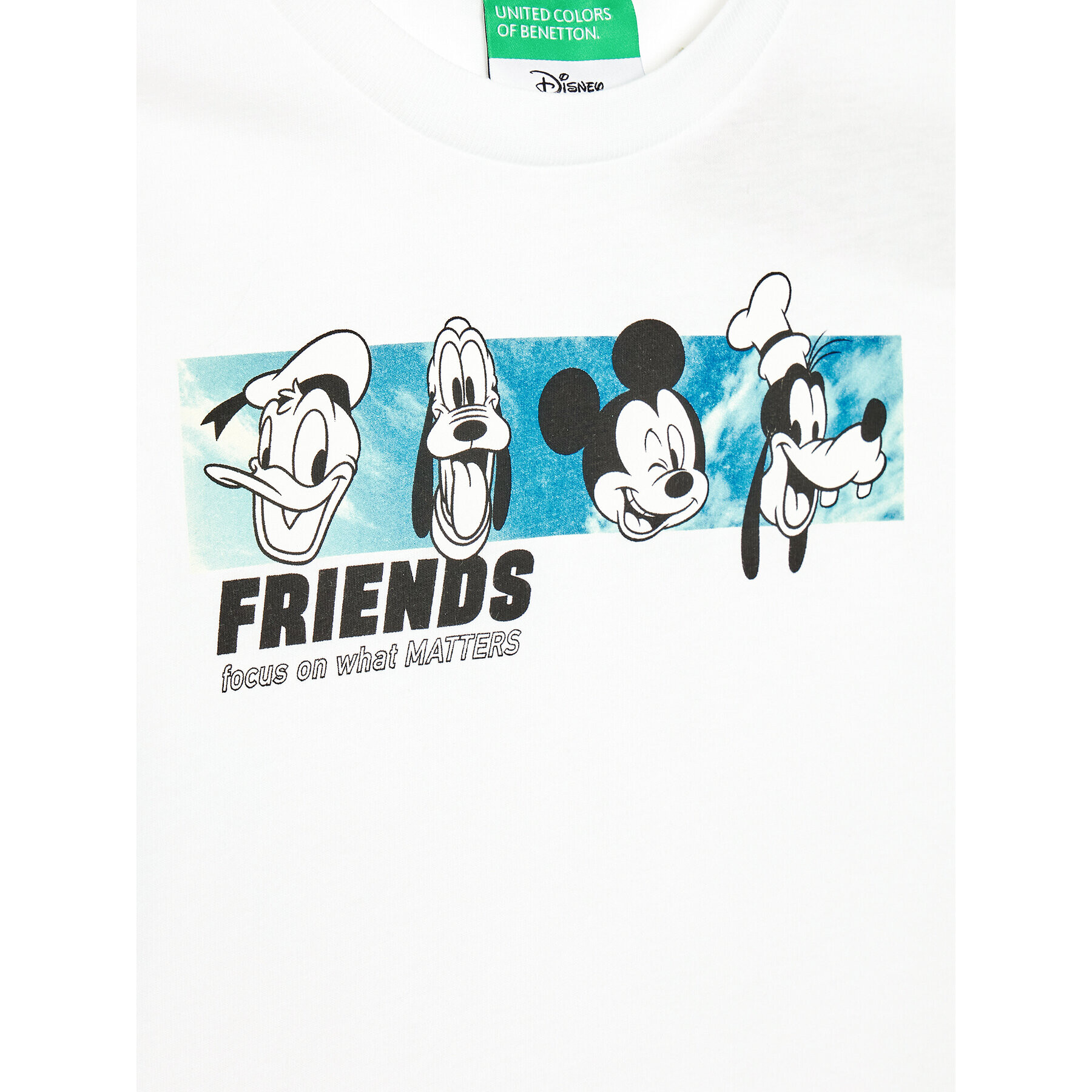 United Colors Of Benetton Тишърт DISNEY 3096C105A Бял Relaxed Fit - Pepit.bg