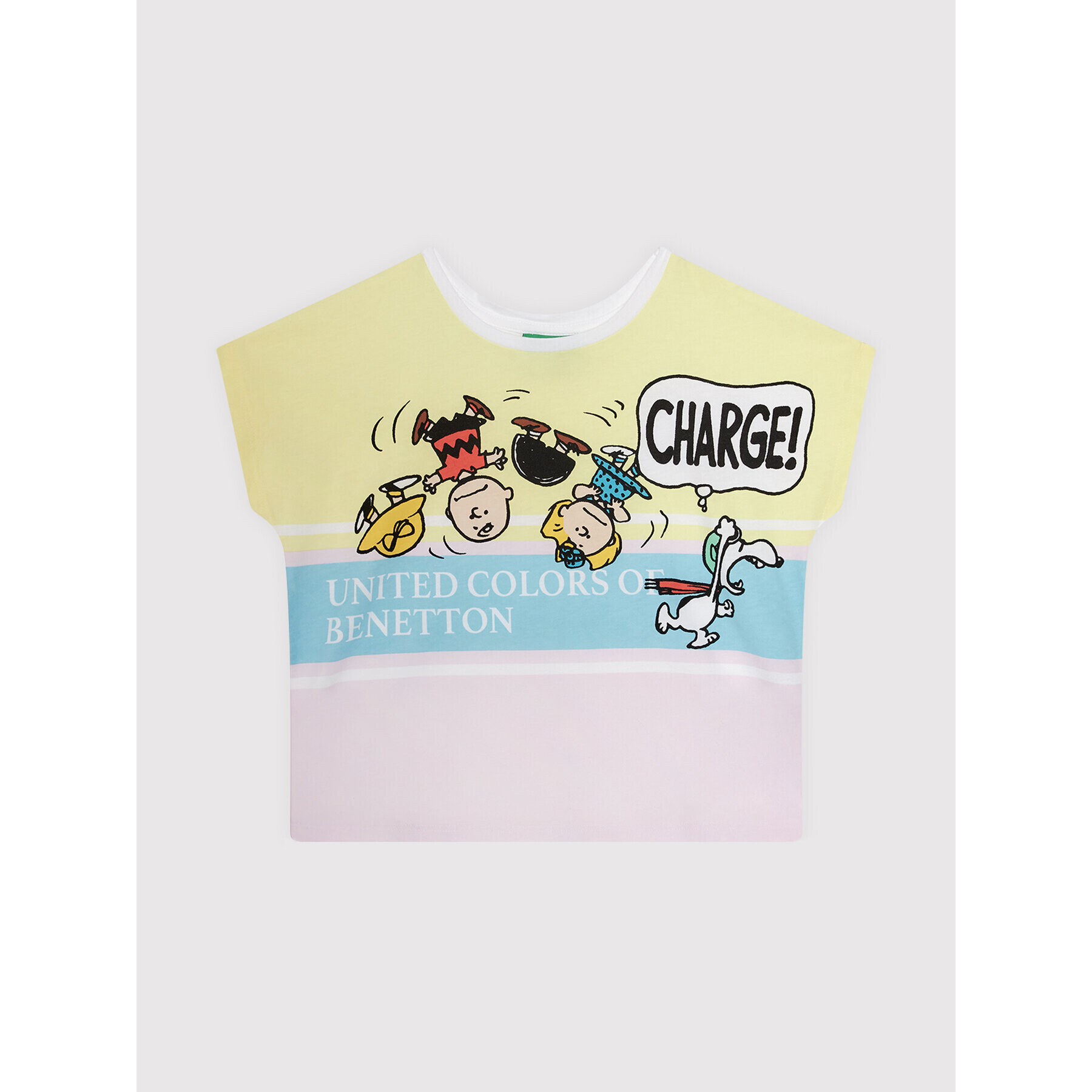 United Colors Of Benetton Тишърт PEANUTS 3096C156X Цветен Boxy Fit - Pepit.bg