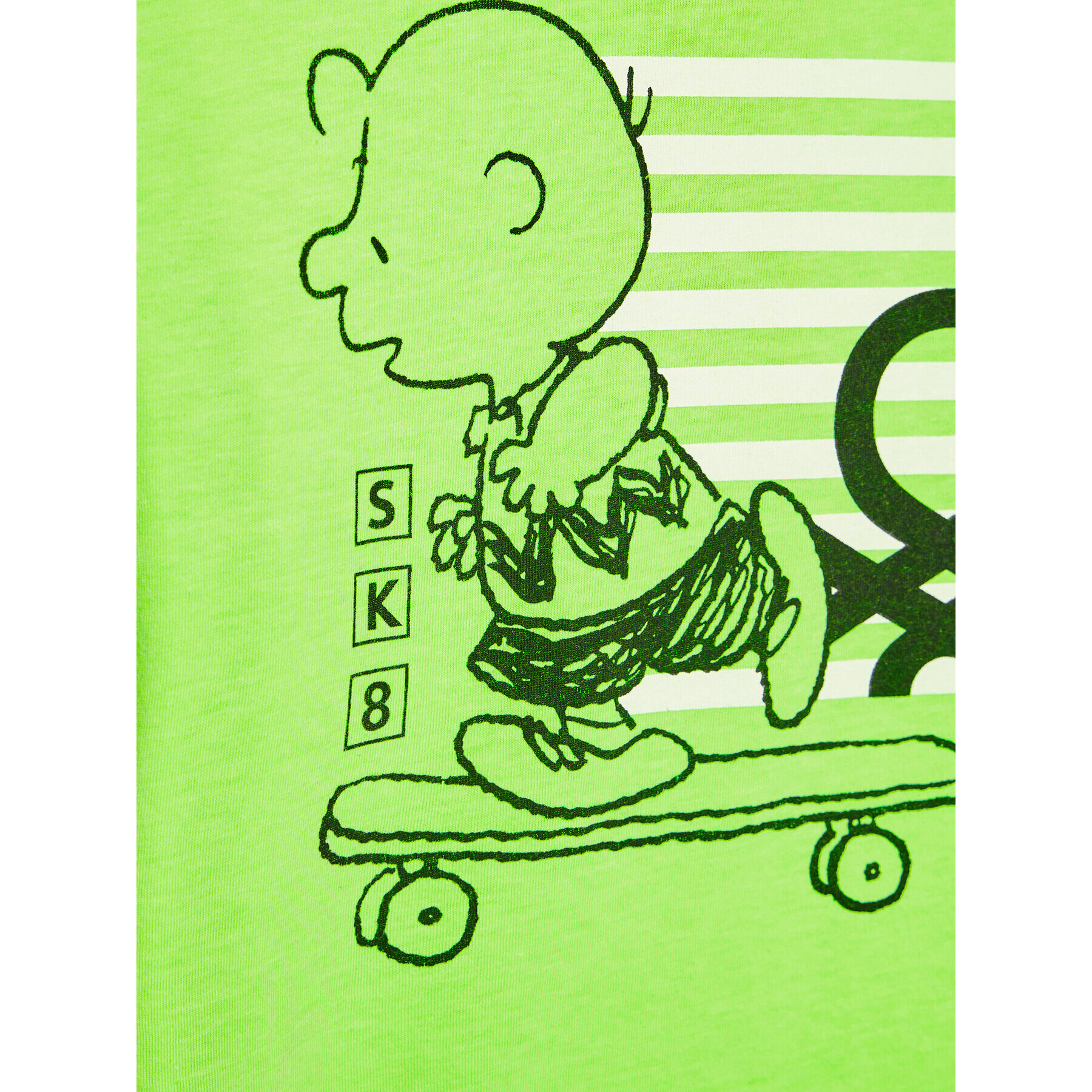 United Colors Of Benetton Тишърт PEANUTS 3U29C153R Зелен Regular Fit - Pepit.bg