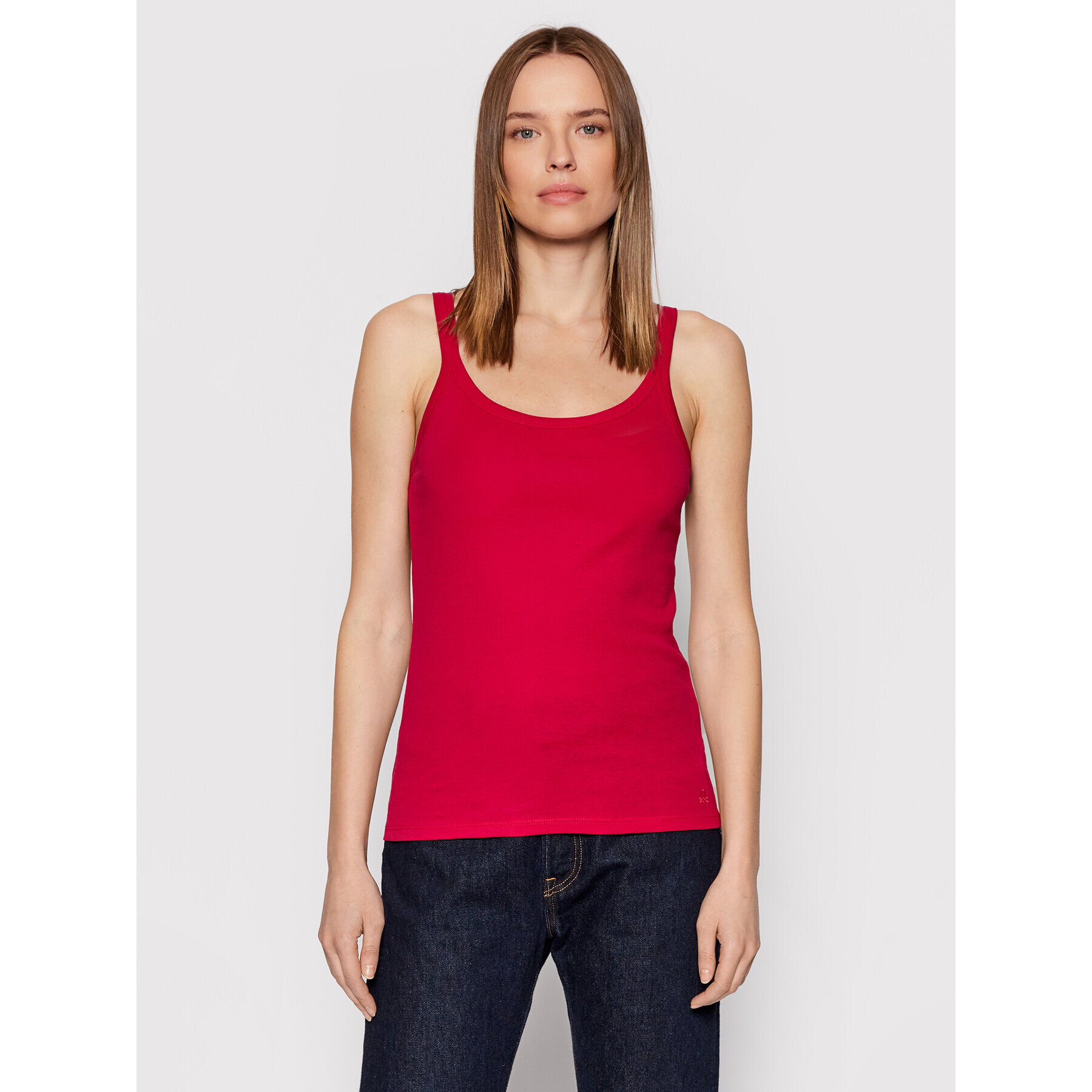 United Colors Of Benetton топ 3GA2E8397 Червен Regular Fit - Pepit.bg