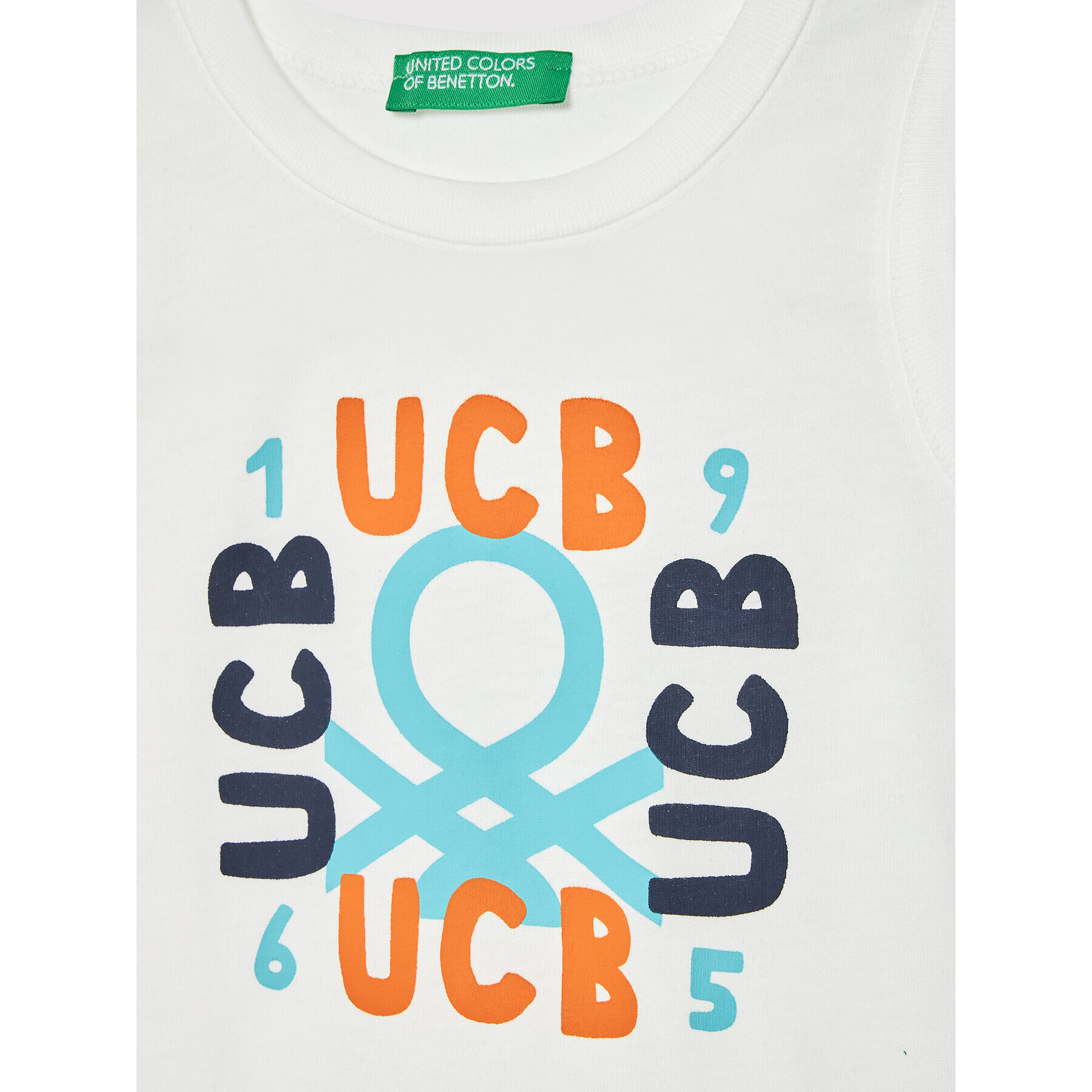 United Colors Of Benetton топ 3I1XGH002 Бял Regular Fit - Pepit.bg