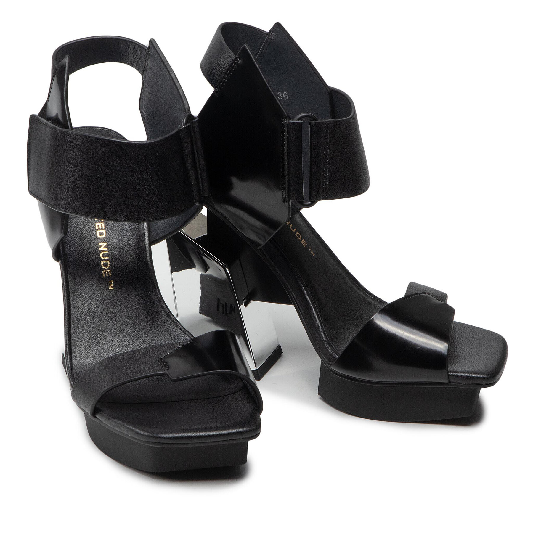 United Nude Сандали Arix Sandal Hi 106610116 Черен - Pepit.bg