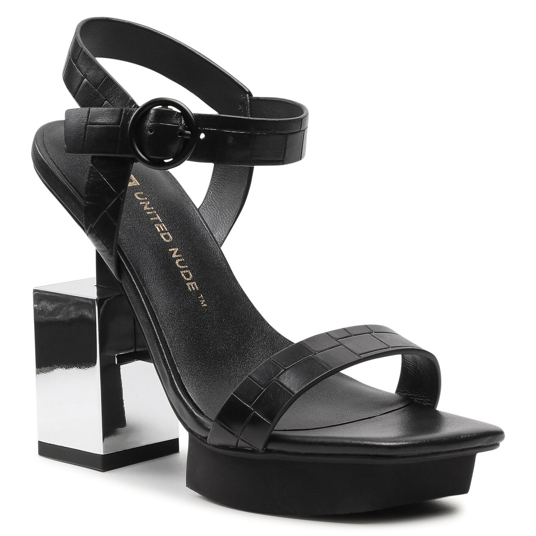 United Nude Сандали Cube Sandal Hi 10405676156 Черен - Pepit.bg