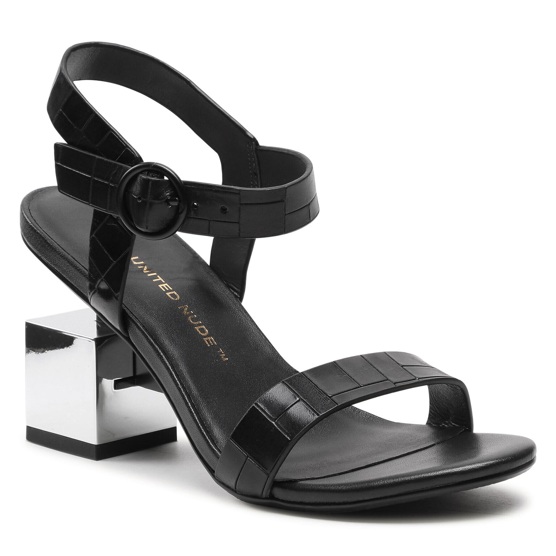 United Nude Сандали Cube Sandal Mid 10406676156 Черен - Pepit.bg