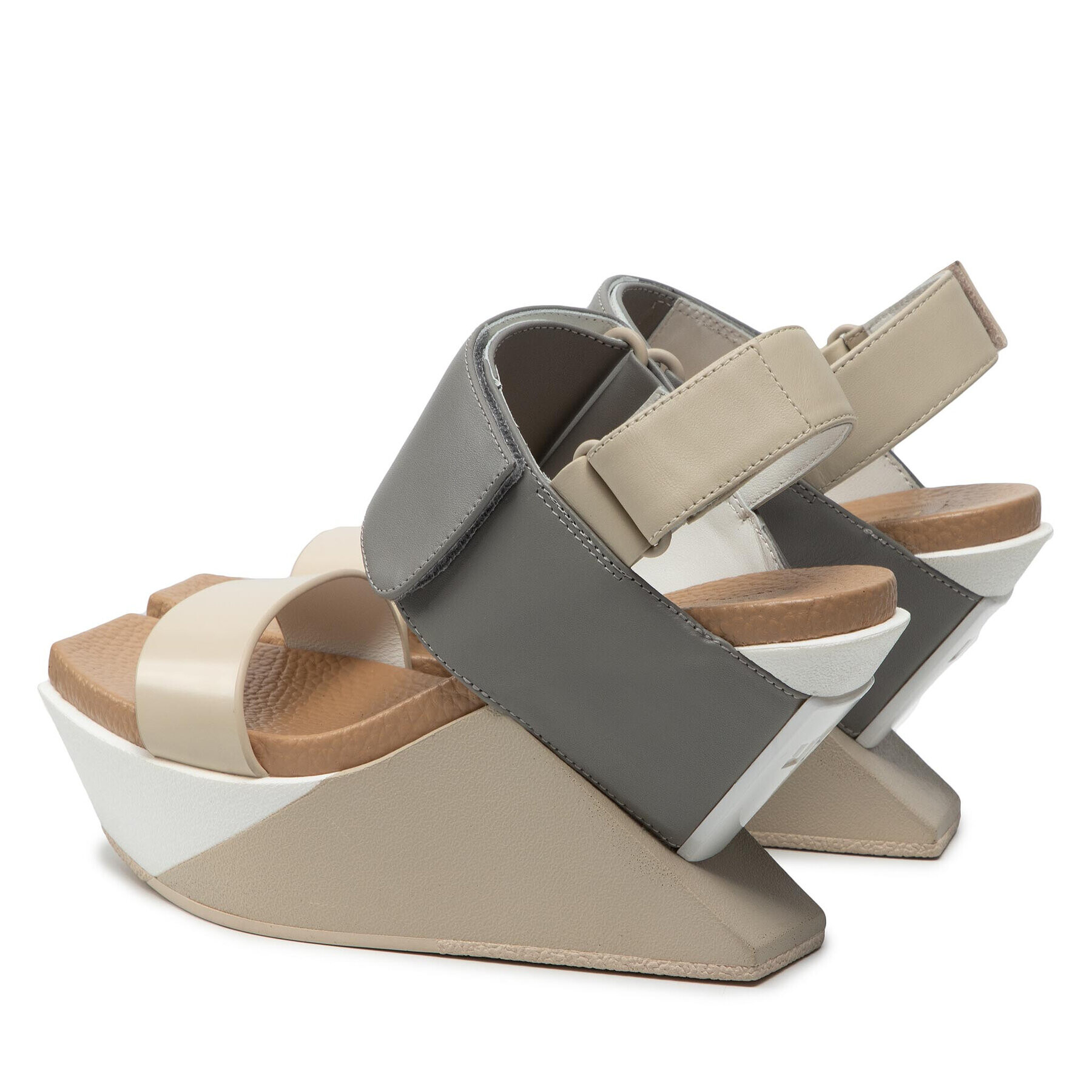 United Nude Сандали Delta Wedge Sandal 1041316616 Бежов - Pepit.bg