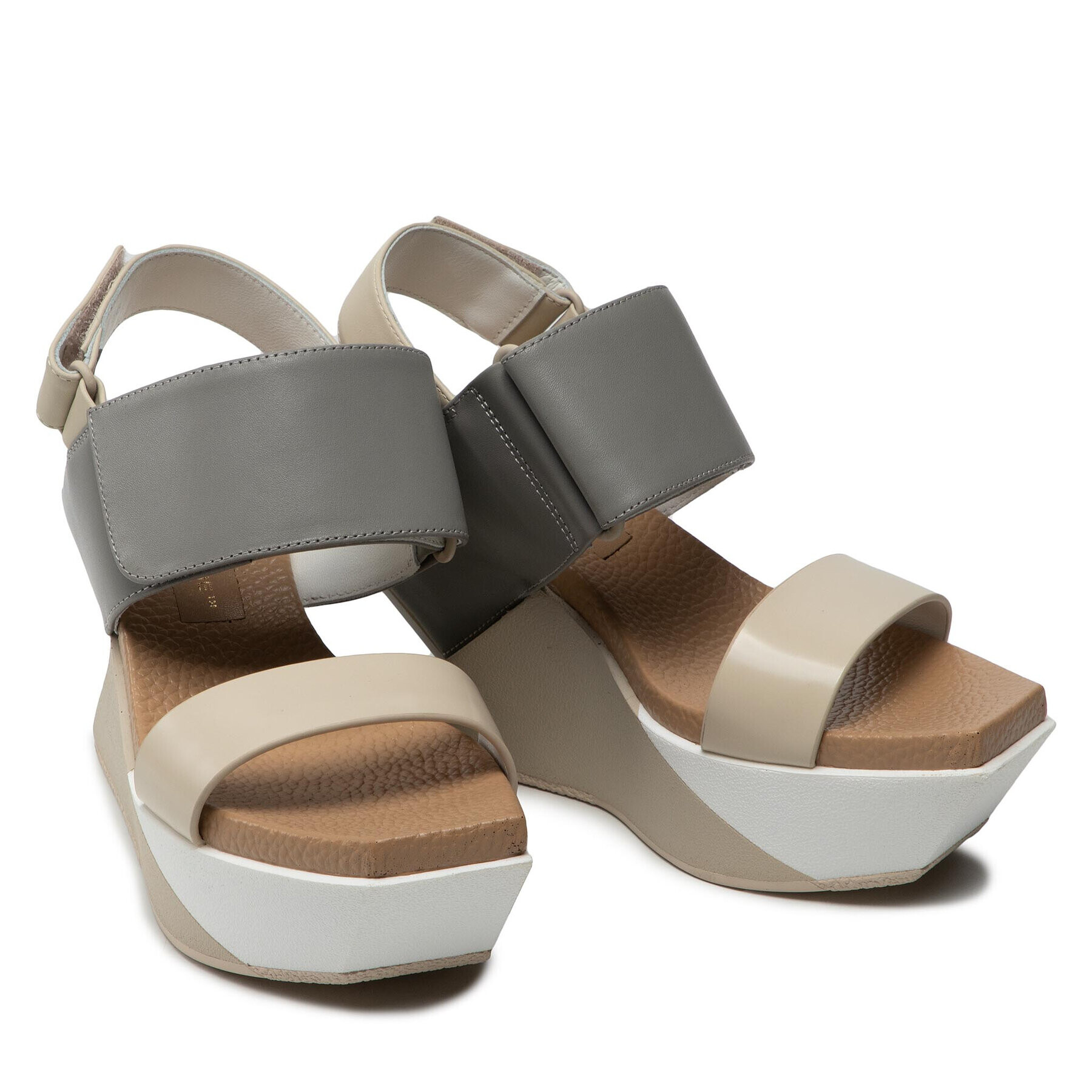 United Nude Сандали Delta Wedge Sandal 1041316616 Бежов - Pepit.bg