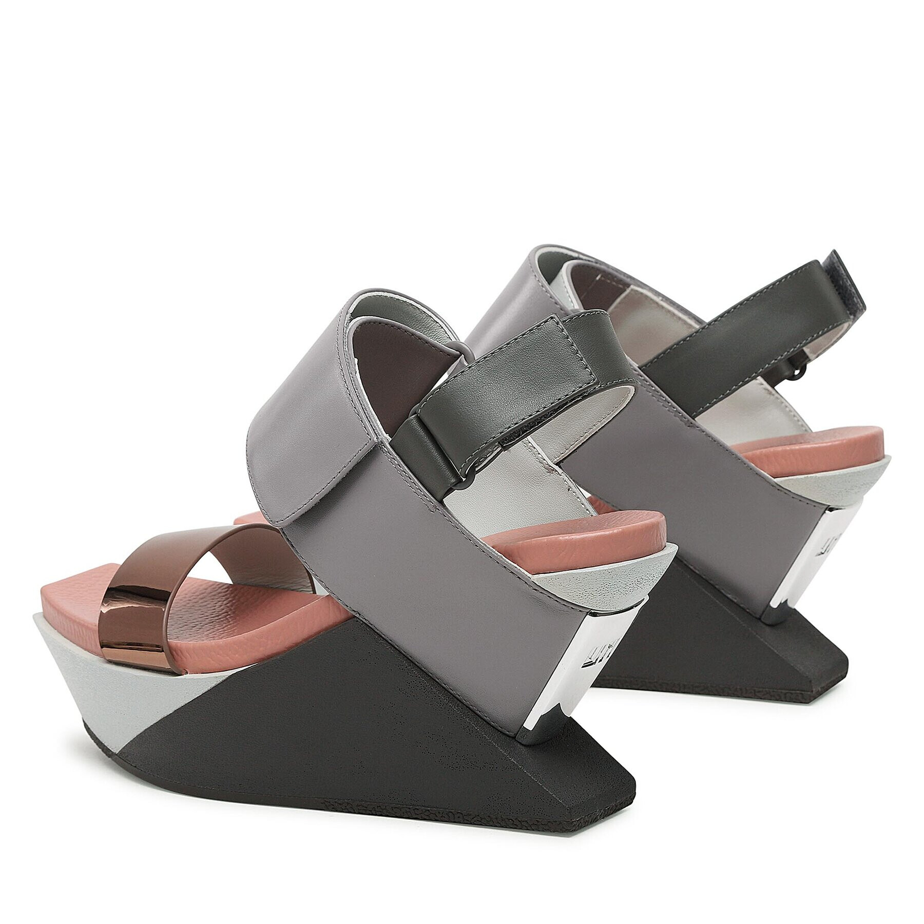 United Nude Сандали Delta Wedge Sandal 104137621613 Сив - Pepit.bg