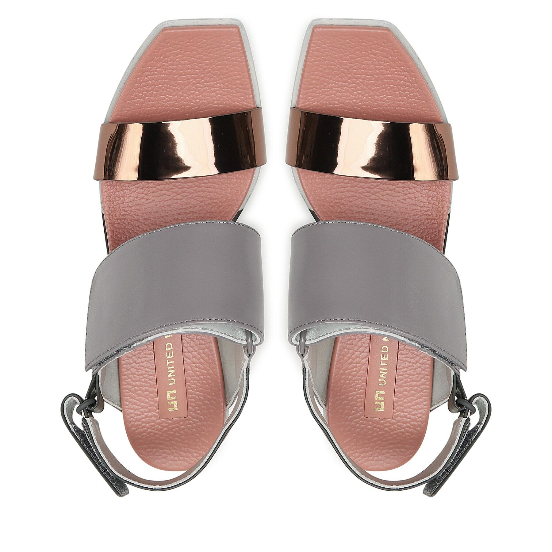 United Nude Сандали Delta Wedge Sandal 104137621613 Сив - Pepit.bg