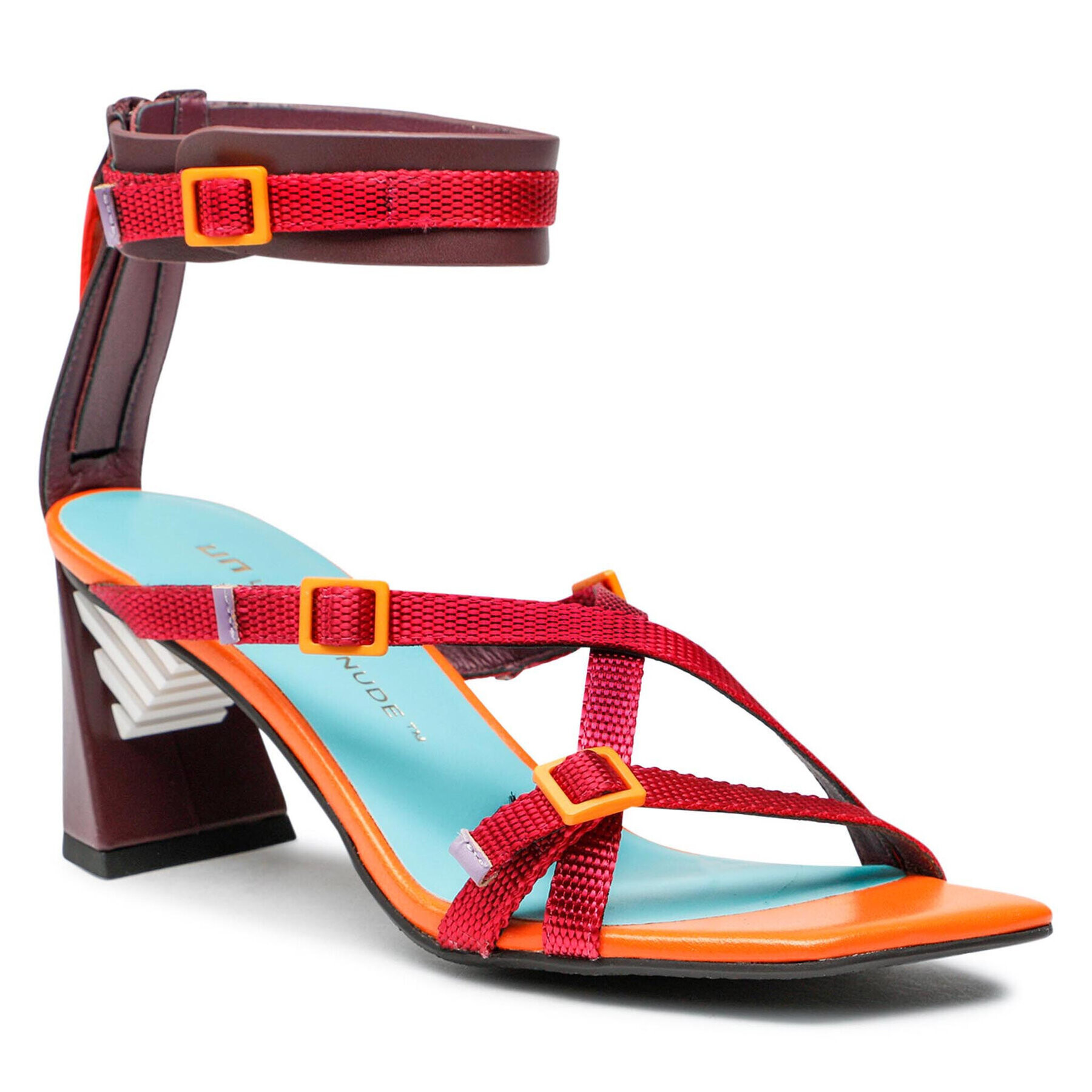 United Nude Сандали Sonar S Mid 10673737125 Бордо - Pepit.bg