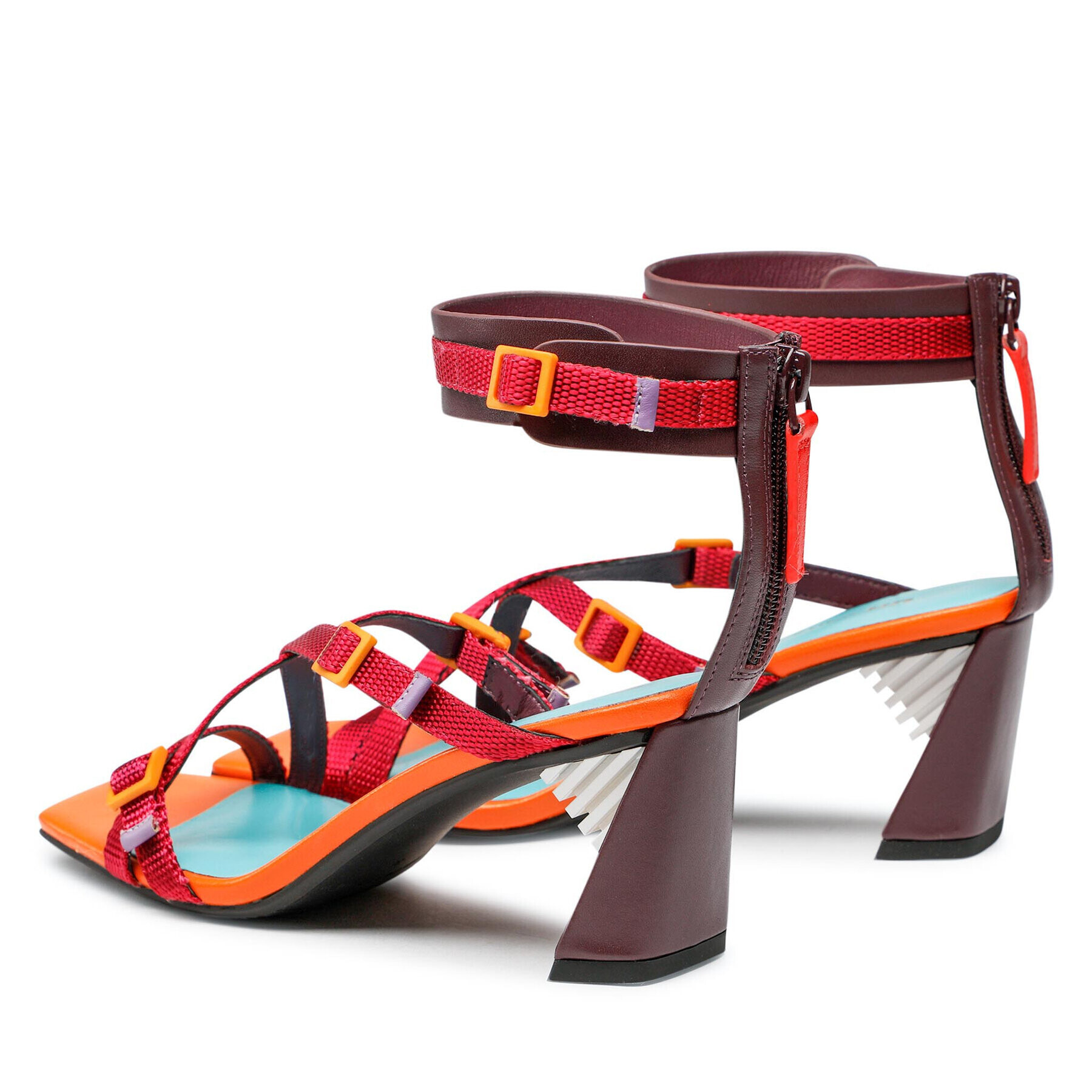 United Nude Сандали Sonar S Mid 10673737125 Бордо - Pepit.bg
