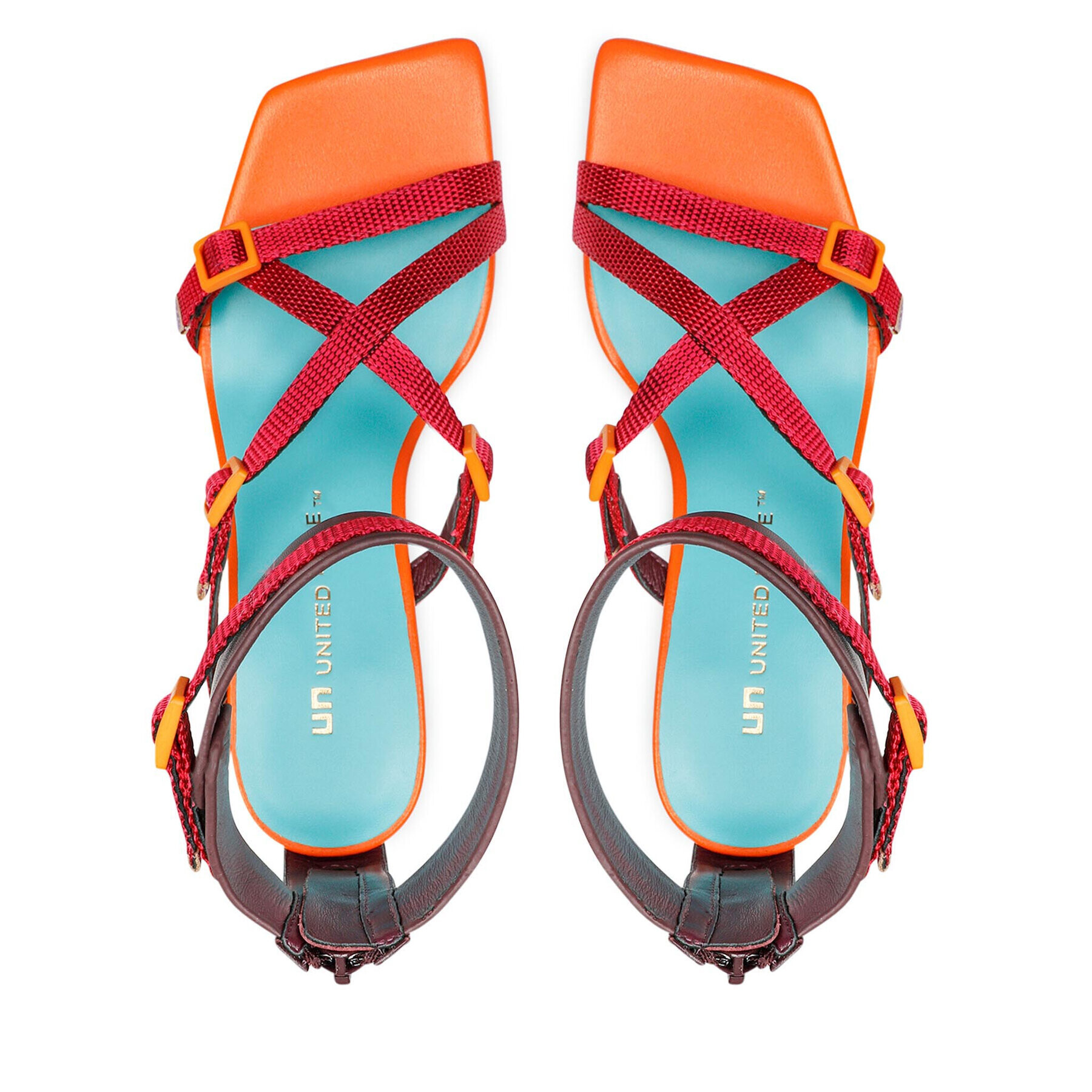 United Nude Сандали Sonar S Mid 10673737125 Бордо - Pepit.bg