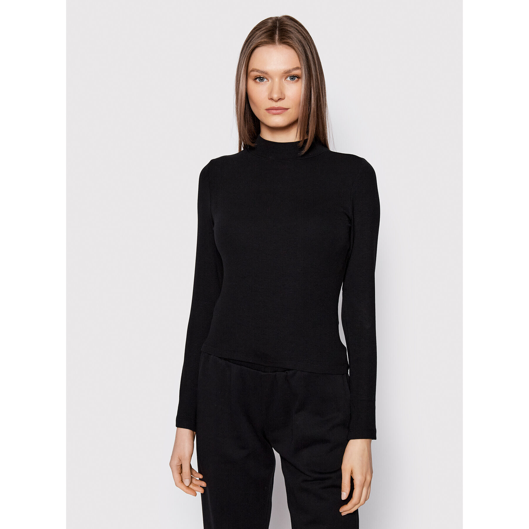 Urban Classics Блуза Turtleneck TB1708 Черен Slim Fit - Pepit.bg