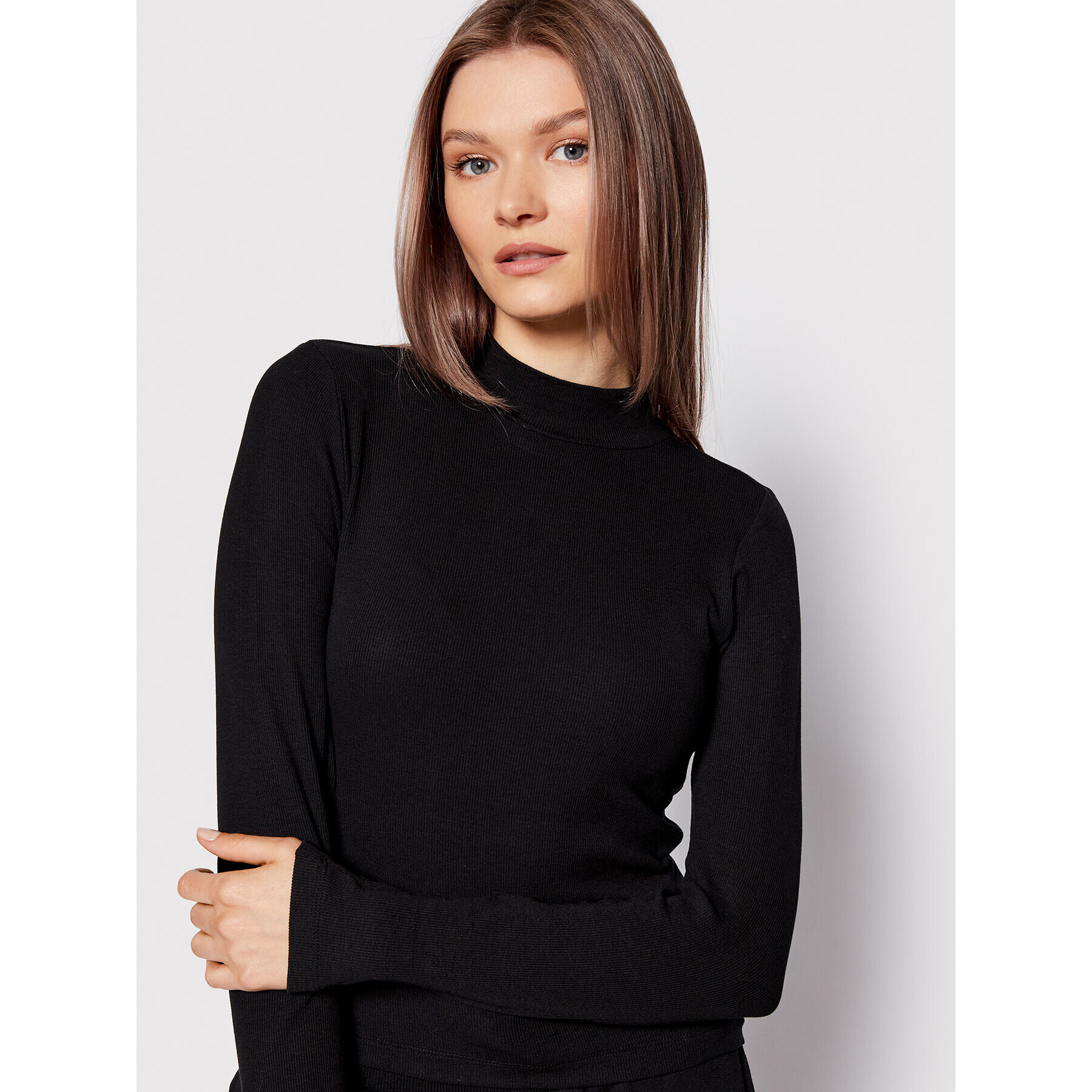 Urban Classics Блуза Turtleneck TB1708 Черен Slim Fit - Pepit.bg