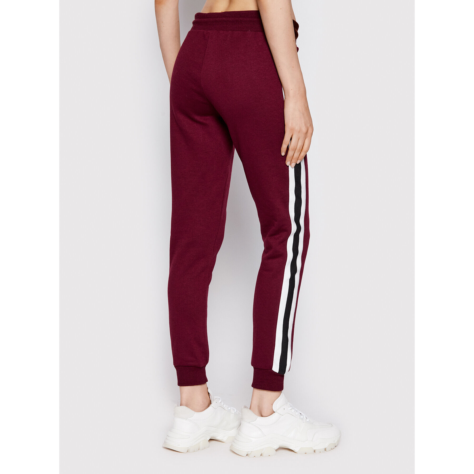 Urban Classics Долнище анцуг College Contrast TB2453 Бордо Regular Fit - Pepit.bg