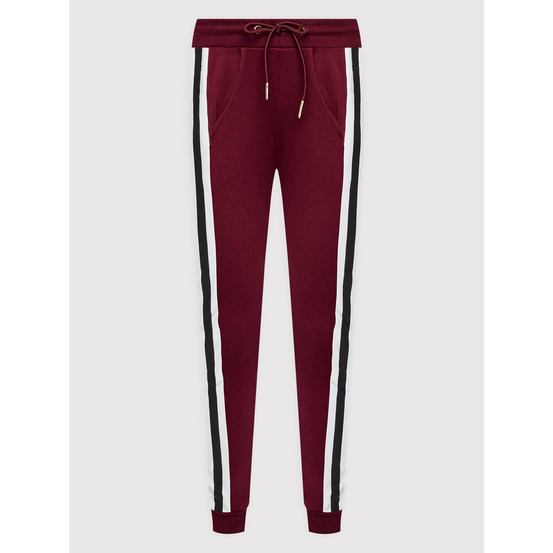 Urban Classics Долнище анцуг College Contrast TB2453 Бордо Regular Fit - Pepit.bg