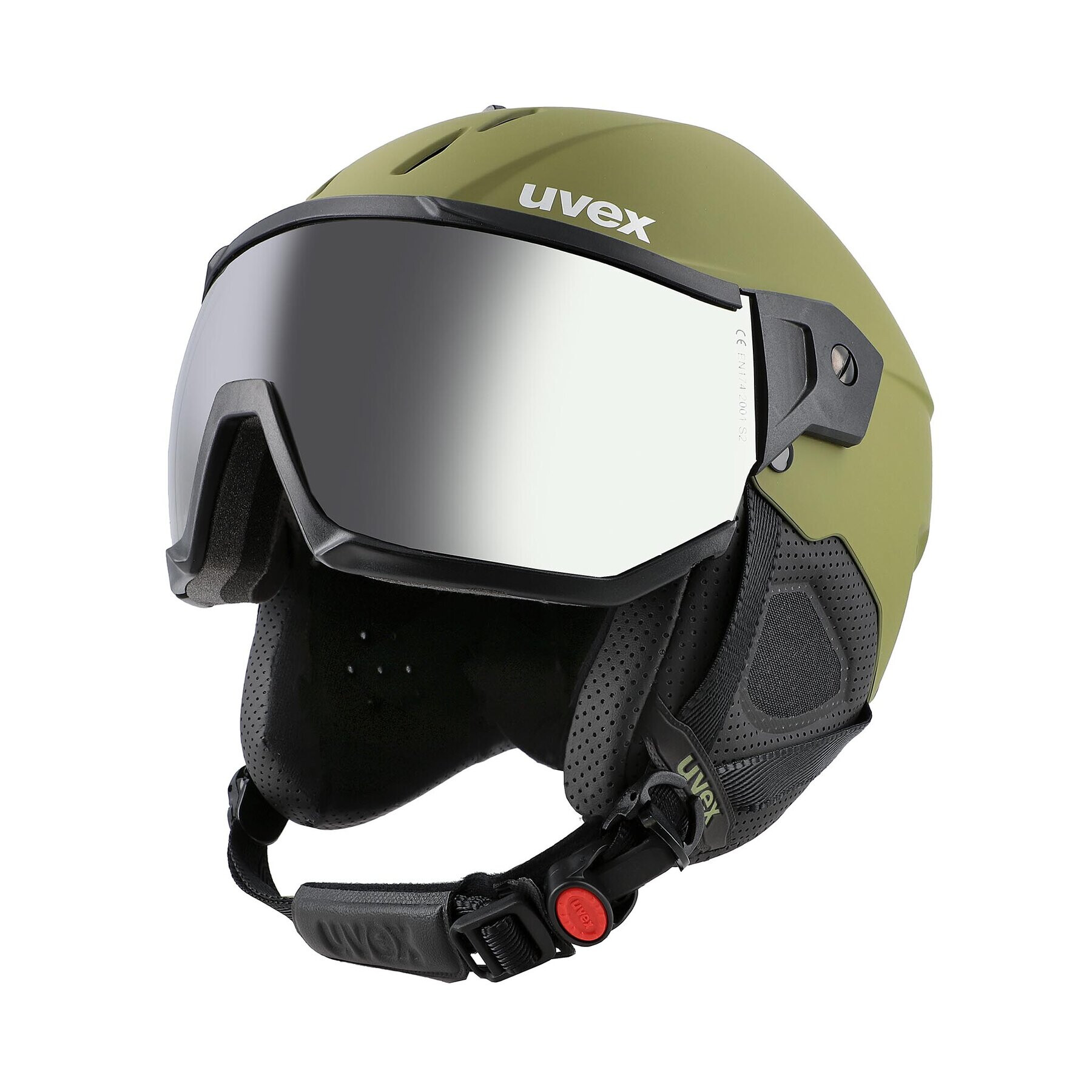 Uvex Скиорска каска Instinct Visor 56626030 Каки - Pepit.bg