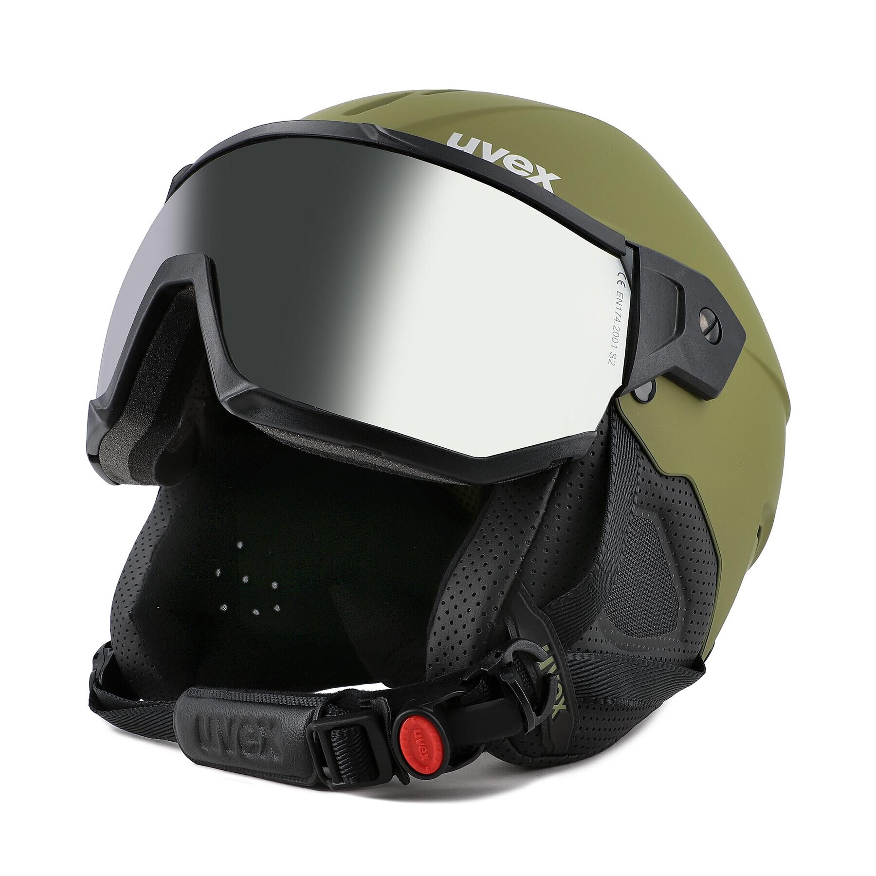 Uvex Скиорска каска Instinct Visor 56626030 Каки - Pepit.bg