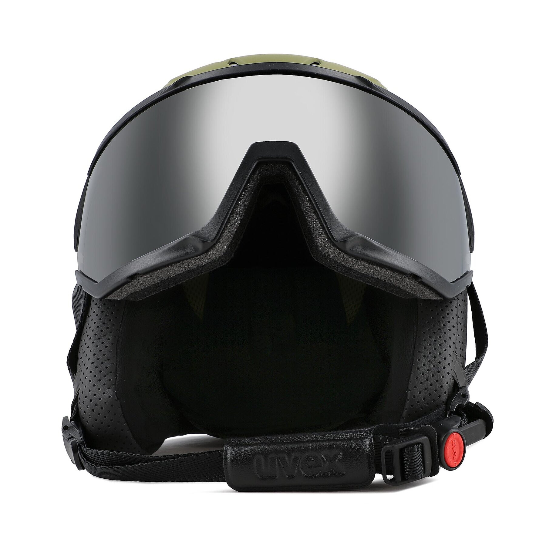 Uvex Скиорска каска Instinct Visor 56626030 Каки - Pepit.bg