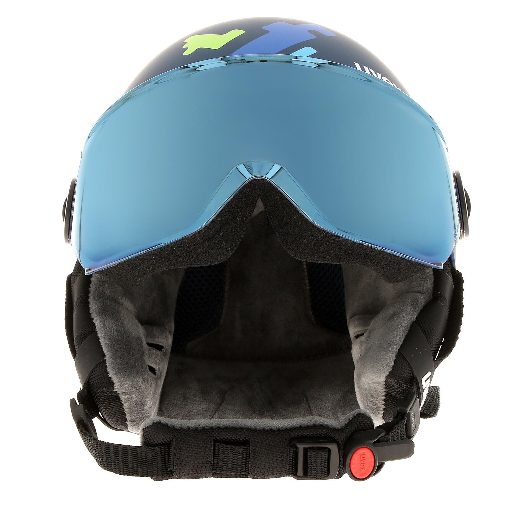 Uvex Скиорска каска Rocket Jr Visor 5662638003 Тъмносин - Pepit.bg