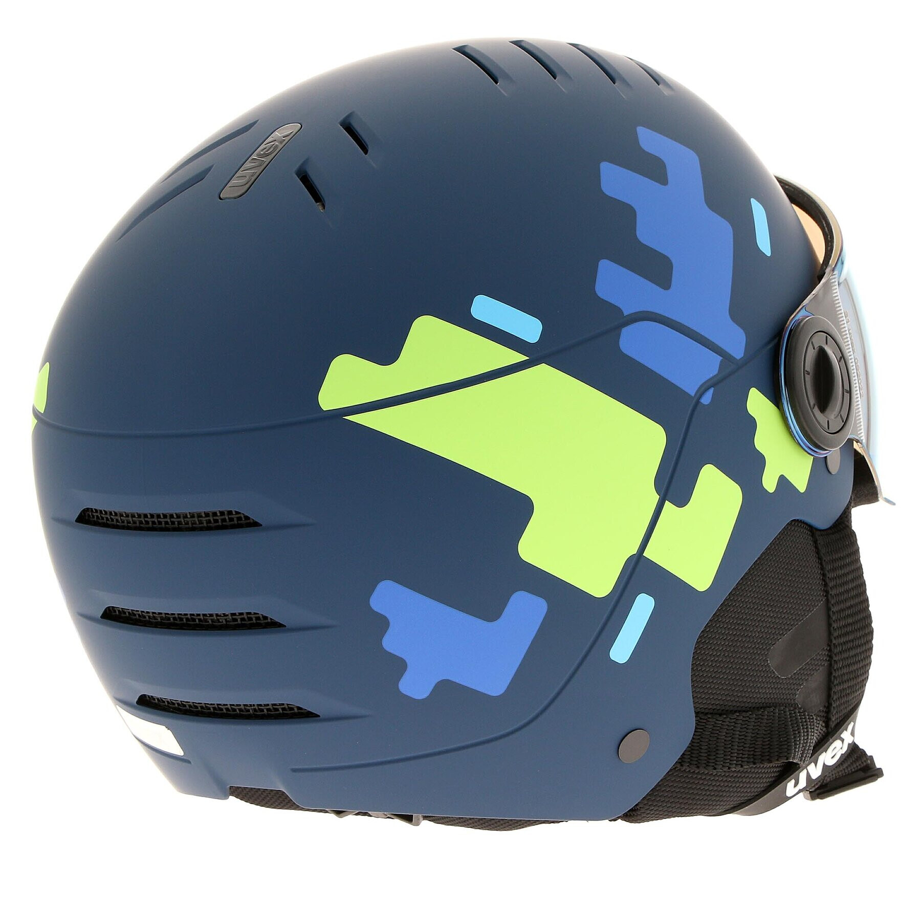 Uvex Скиорска каска Rocket Jr Visor 5662638003 Тъмносин - Pepit.bg