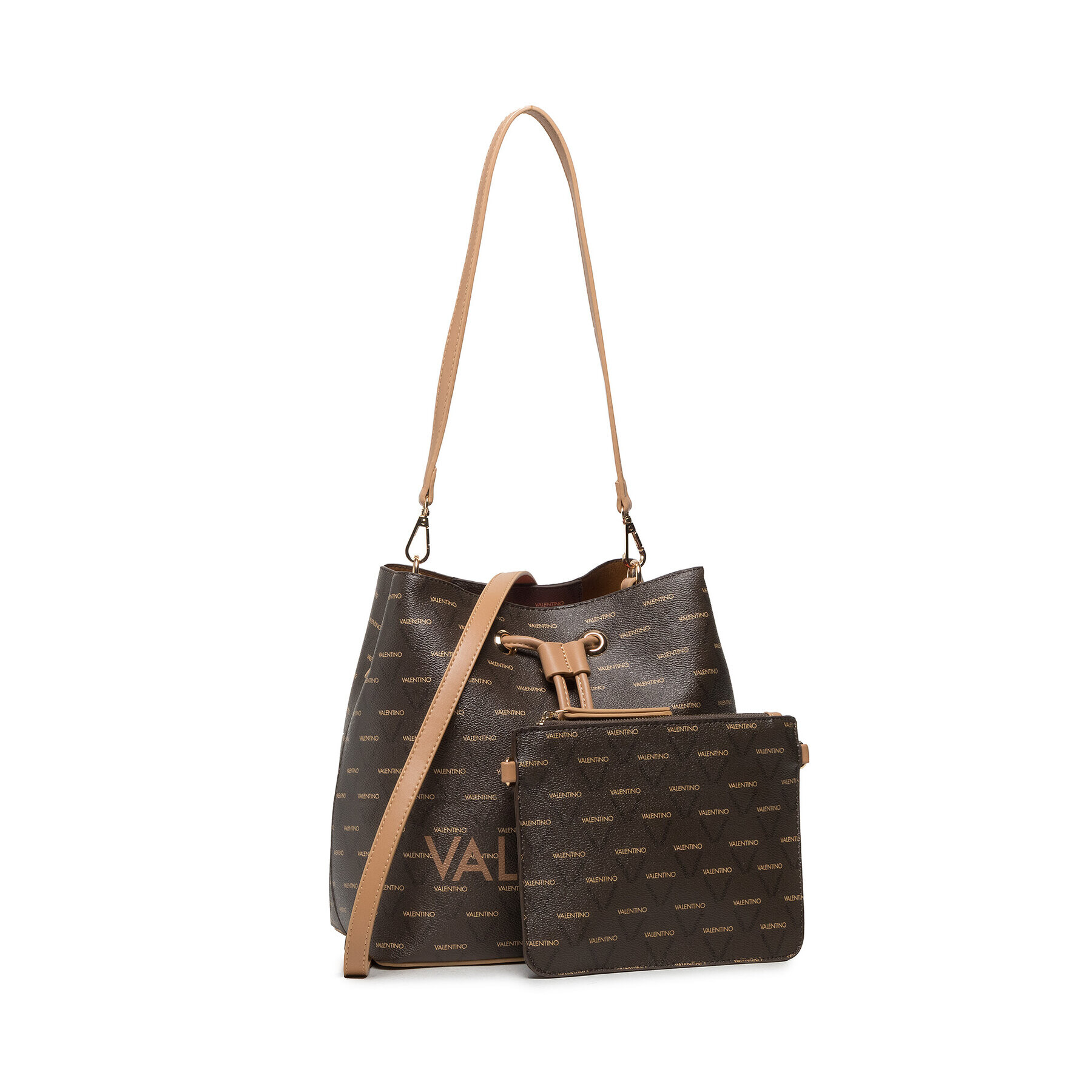 Valentino Дамска чанта Liuto VBS3KG24 Кафяв - Pepit.bg