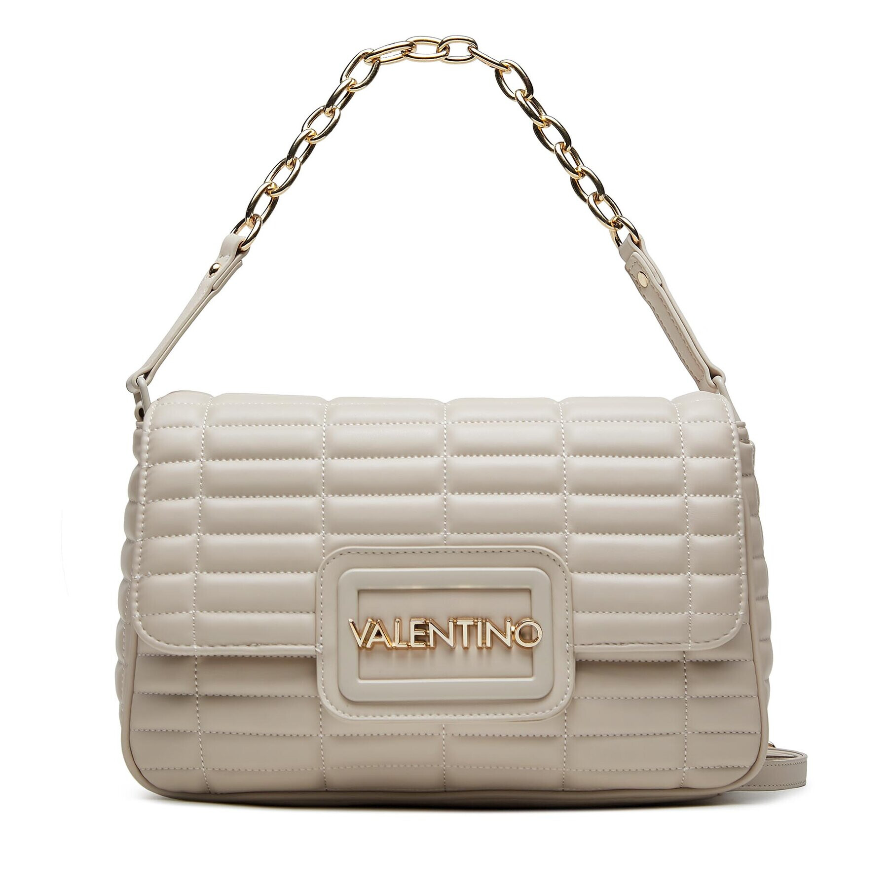 Valentino Дамска чанта Quilt VBS7G802 Екрю - Pepit.bg