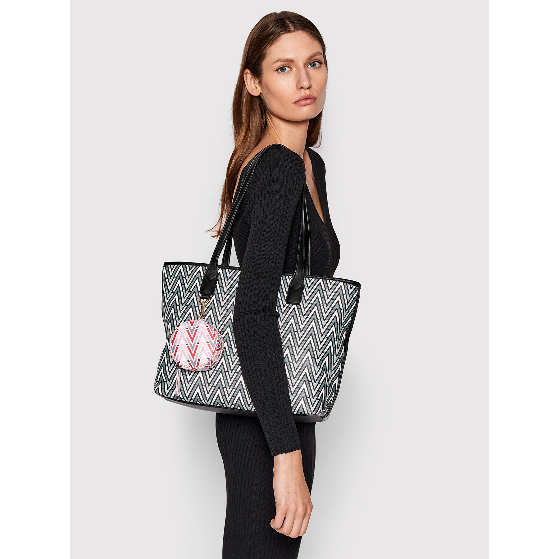 Valentino Дамска чанта Tonic VBS69905 Сив - Pepit.bg