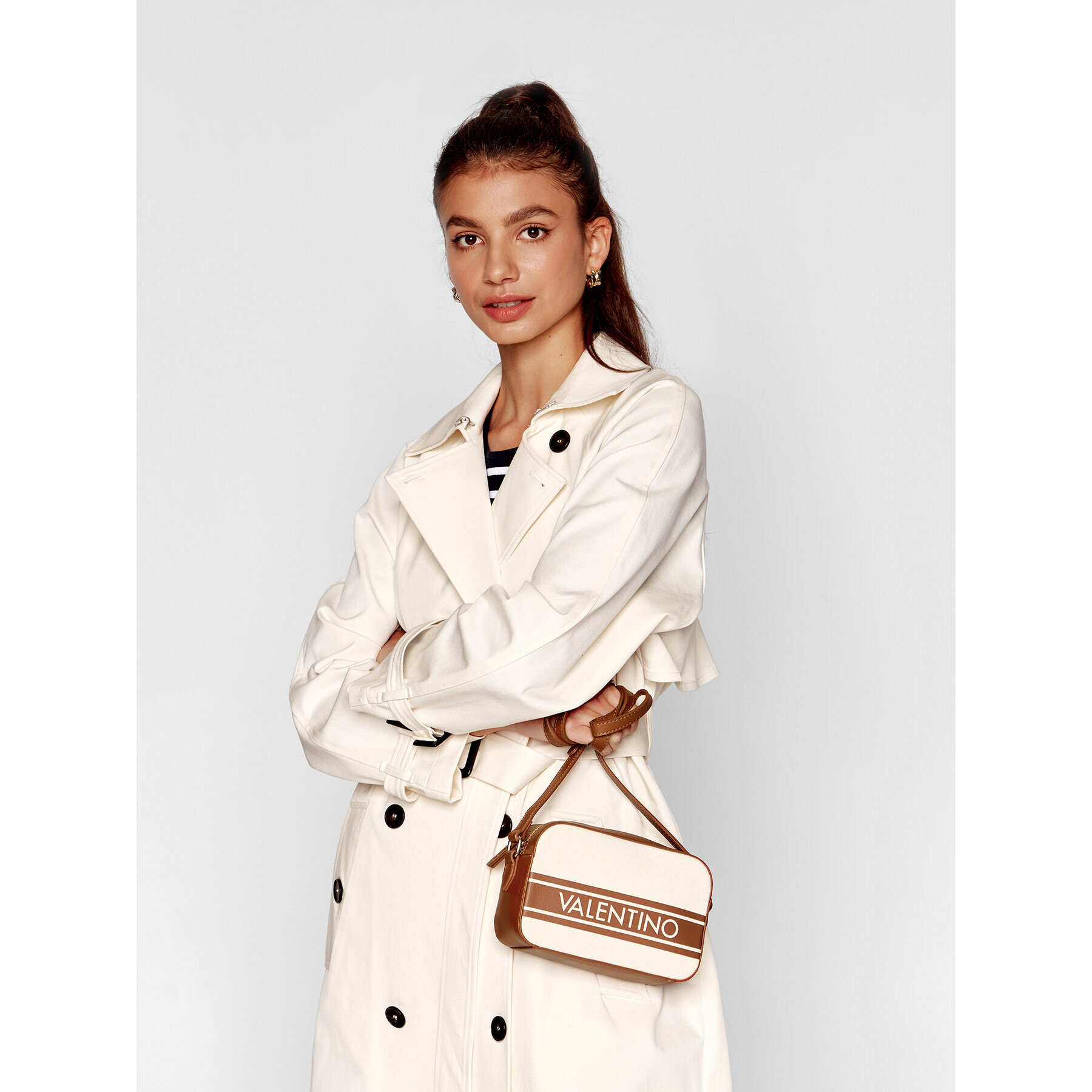 Valentino Дамска чанта Vesper VBS6BU03 Бежов - Pepit.bg