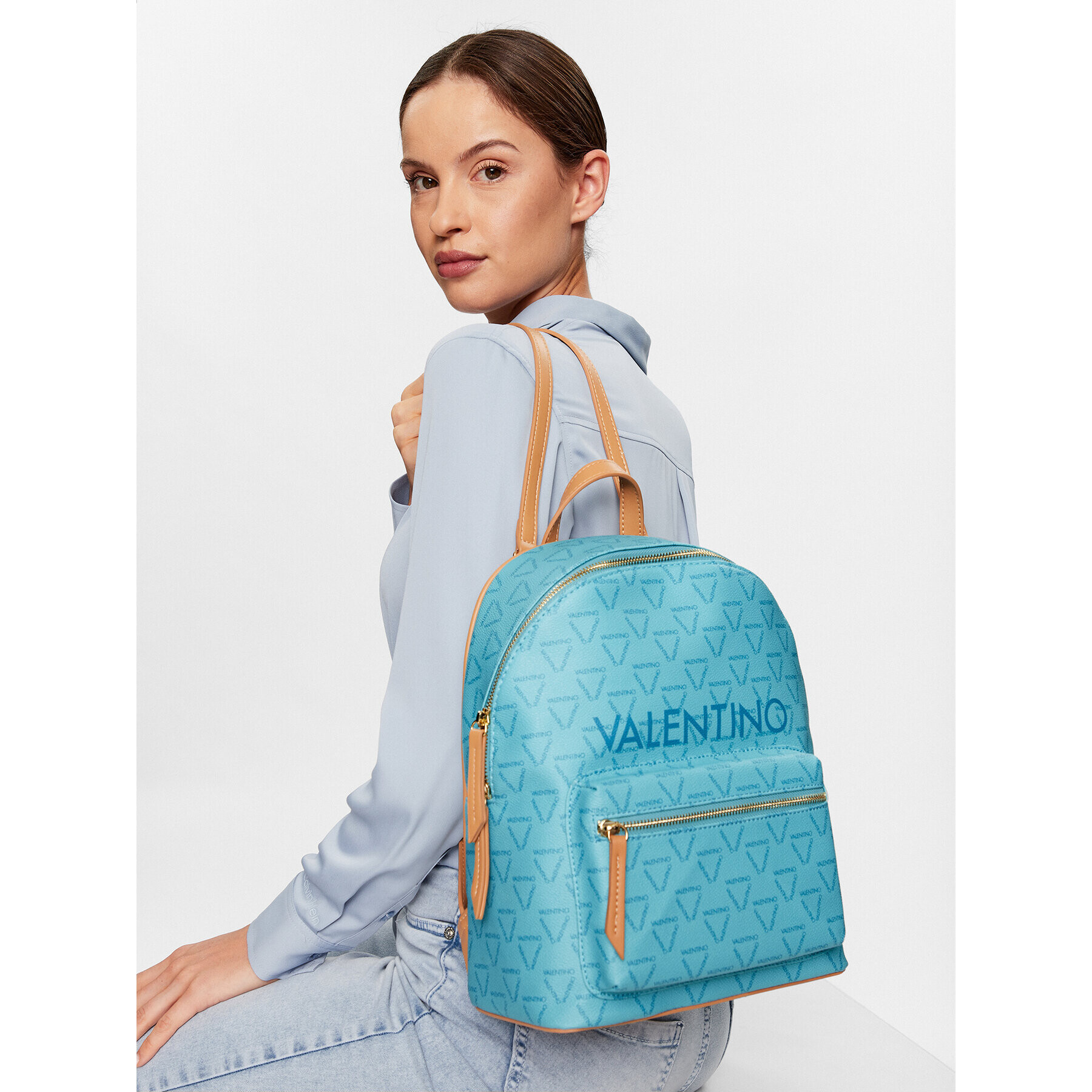 Valentino Раница Liuto VBS3KG16 Син - Pepit.bg