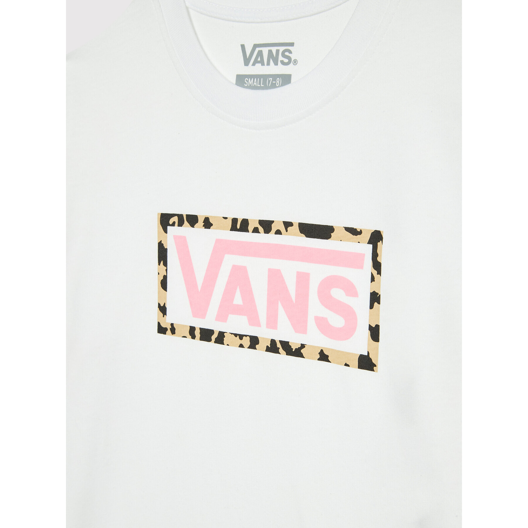 Vans Блуза Leopard Box VN0A7RR2 Бял Regular Fit - Pepit.bg