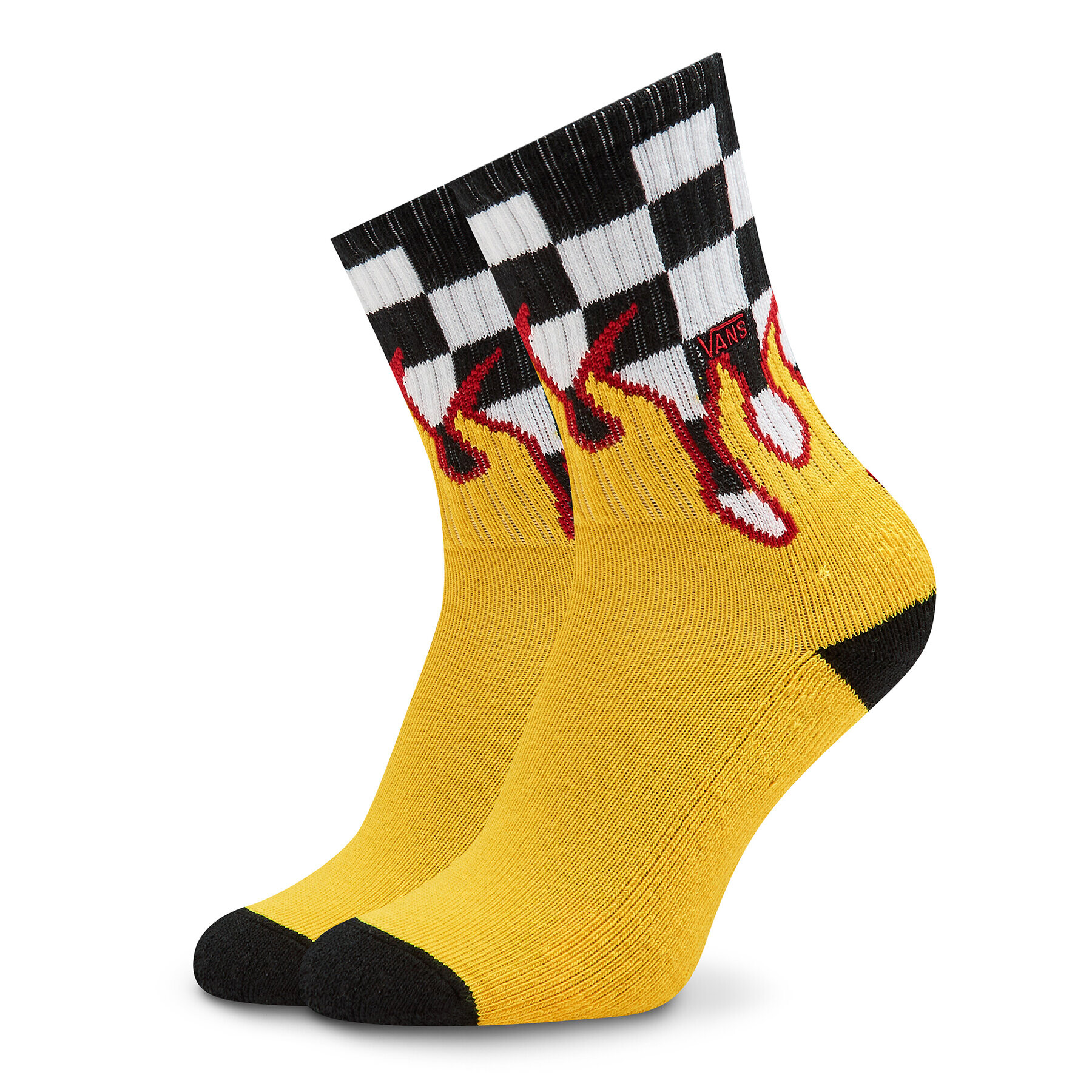 Vans Чорапи дълги детски Flame Checkin Crew VN000613Y281 Цветен - Pepit.bg