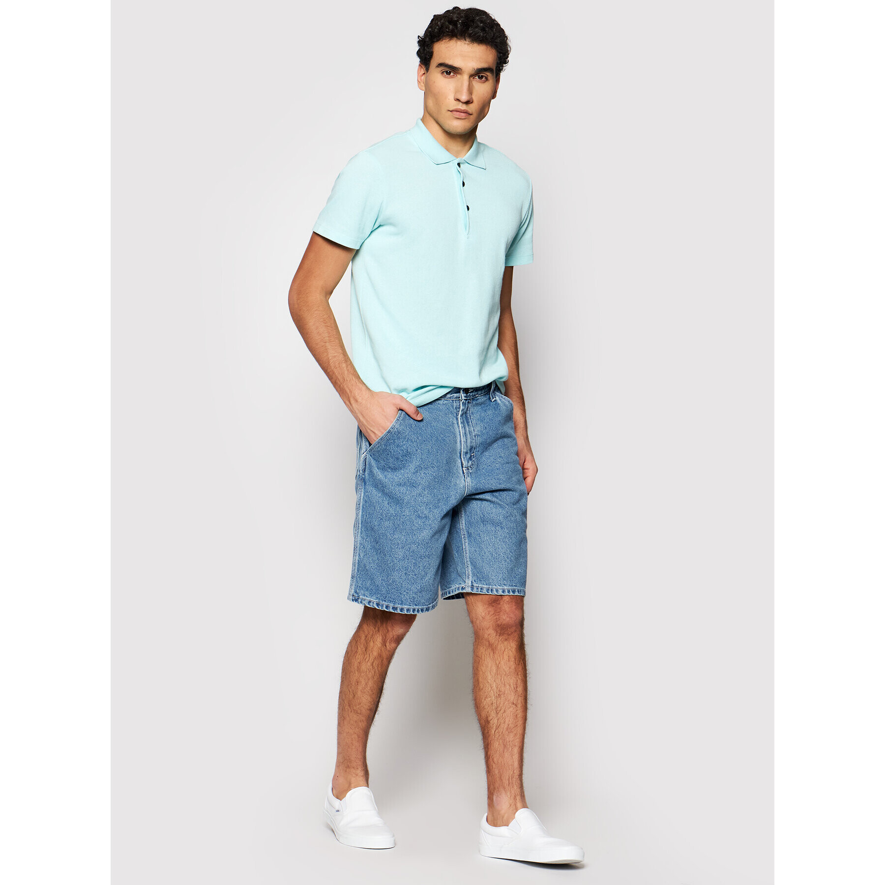 Vans Дънкови шорти Class VN0A54E6 Син Loose Fit - Pepit.bg