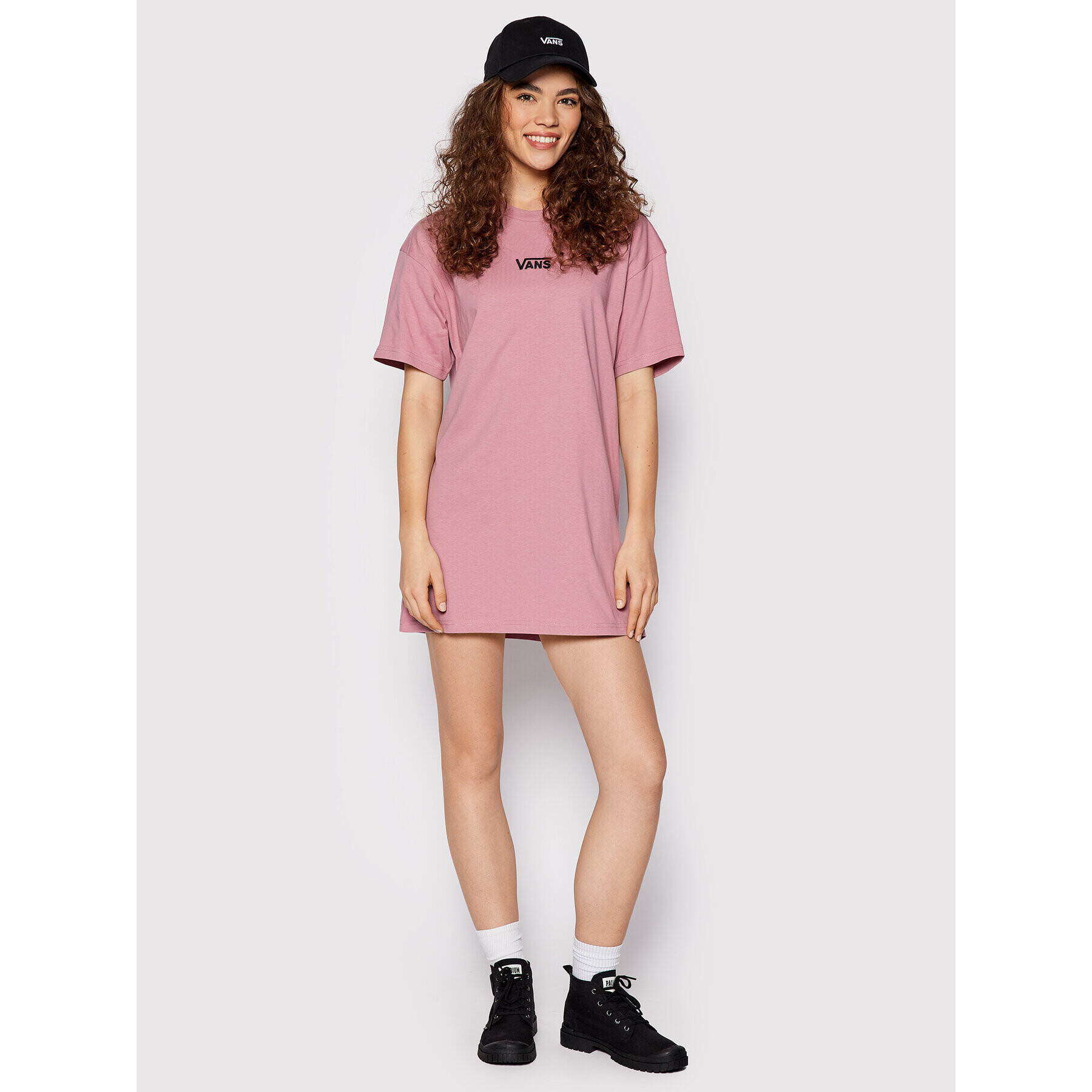 Vans Ежедневна рокля Center Vee VN0A4RU2 Розов Oversize - Pepit.bg