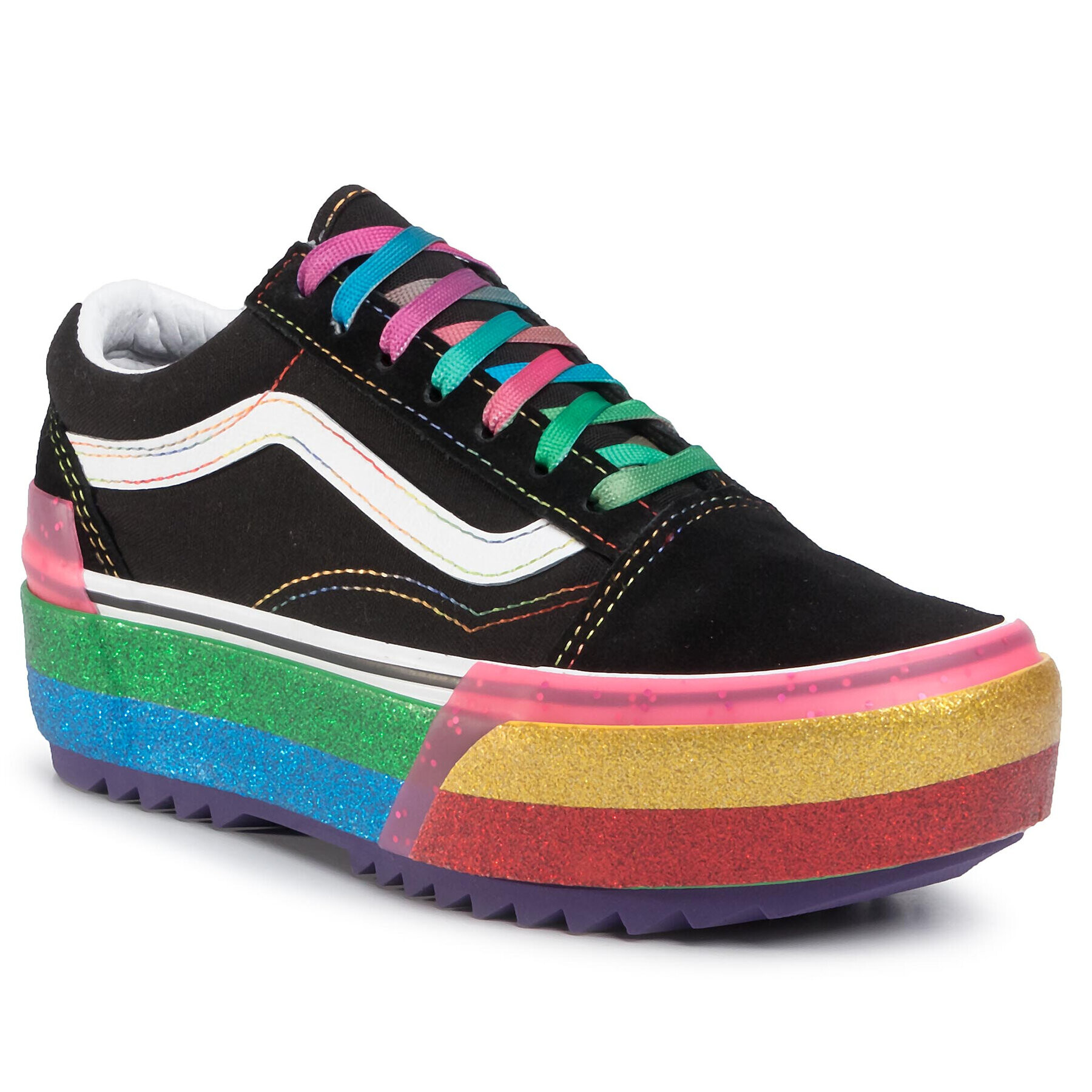 Vans Гуменки Old Skool Stacked VN0A4U15WW11 Черен - Pepit.bg
