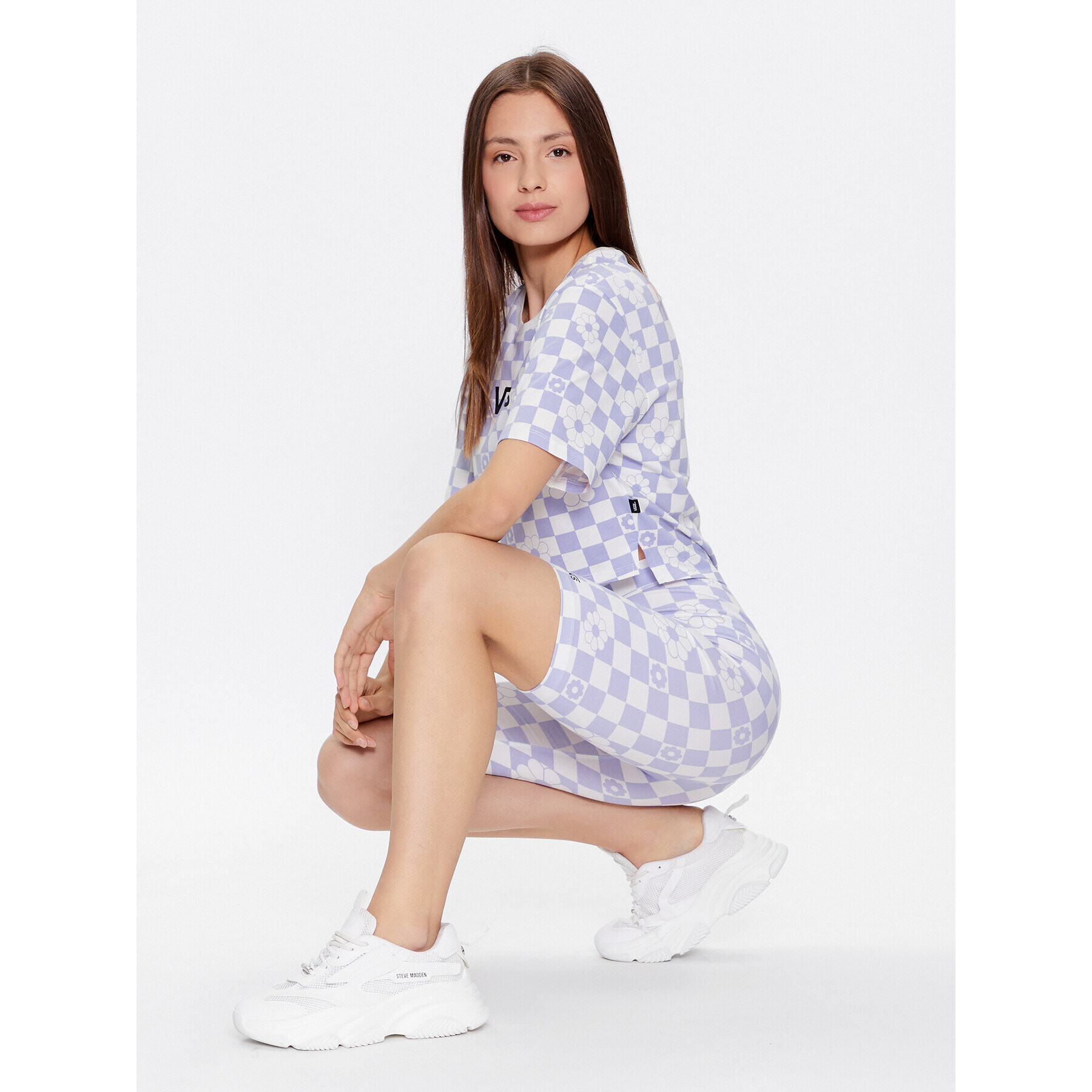 Vans Клин Wm Flying V Print Legging Short VN0A7PNE Виолетов Regular Fit - Pepit.bg