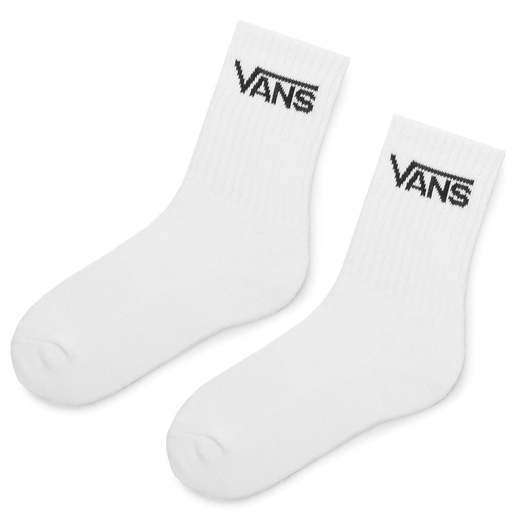 Vans Комплект 3 чифта дълги чорапи дамски Classic Crew VN000XNQWHT Бял - Pepit.bg