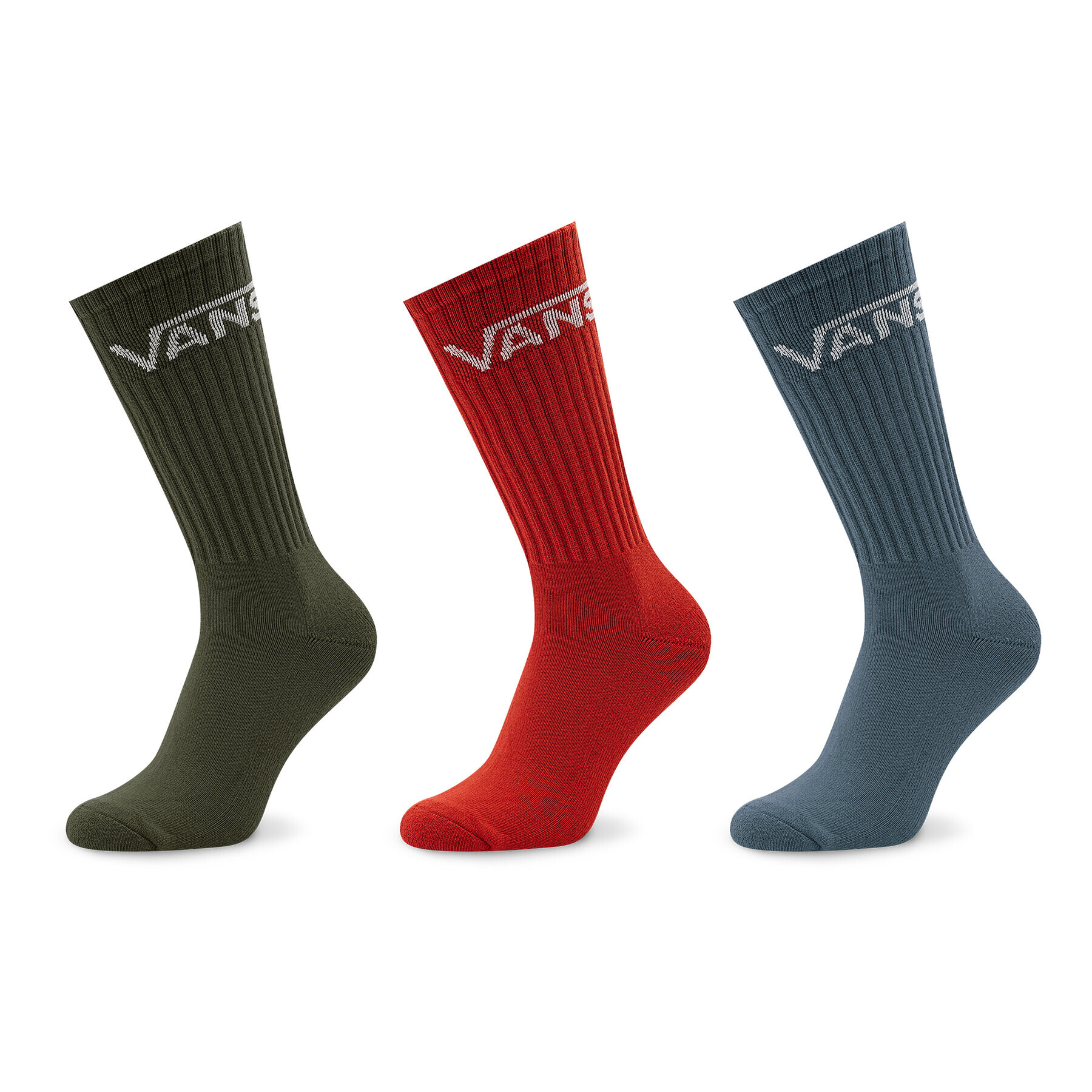 Vans Комплект 3 чифта дълги чорапи мъжки Classic Crew VN000XSE6UA1 Цветен - Pepit.bg