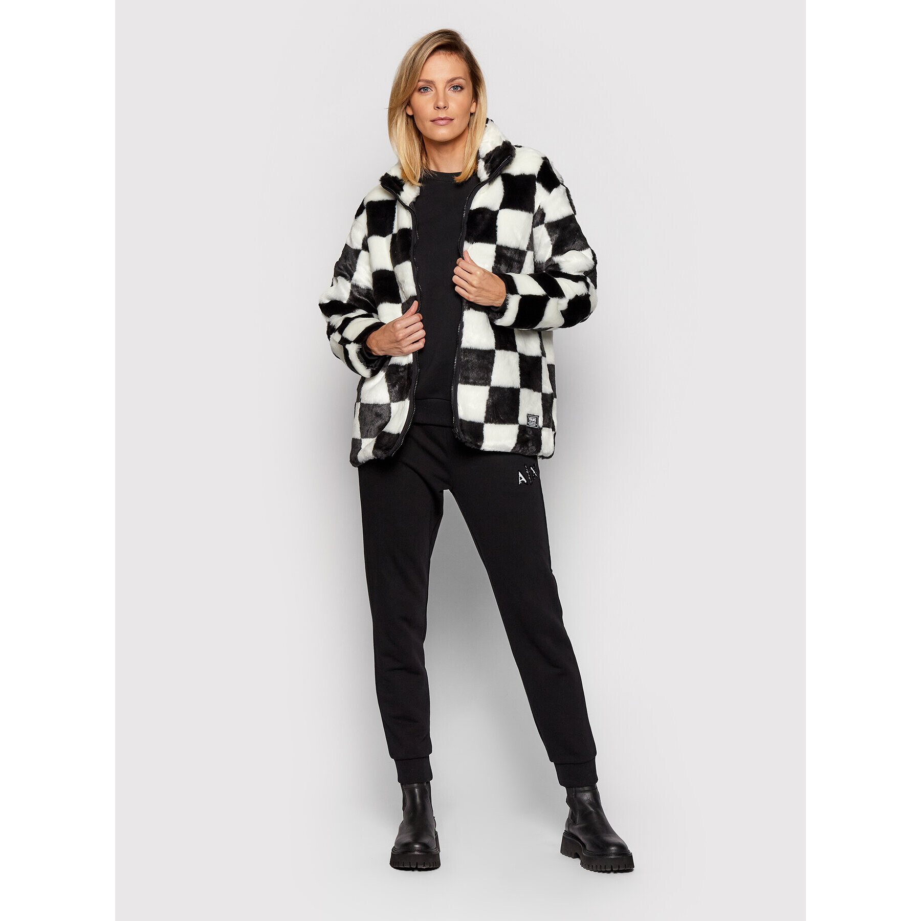 Vans Кожено палто Natalie VN0A5LJ5 Черен Regular Fit - Pepit.bg