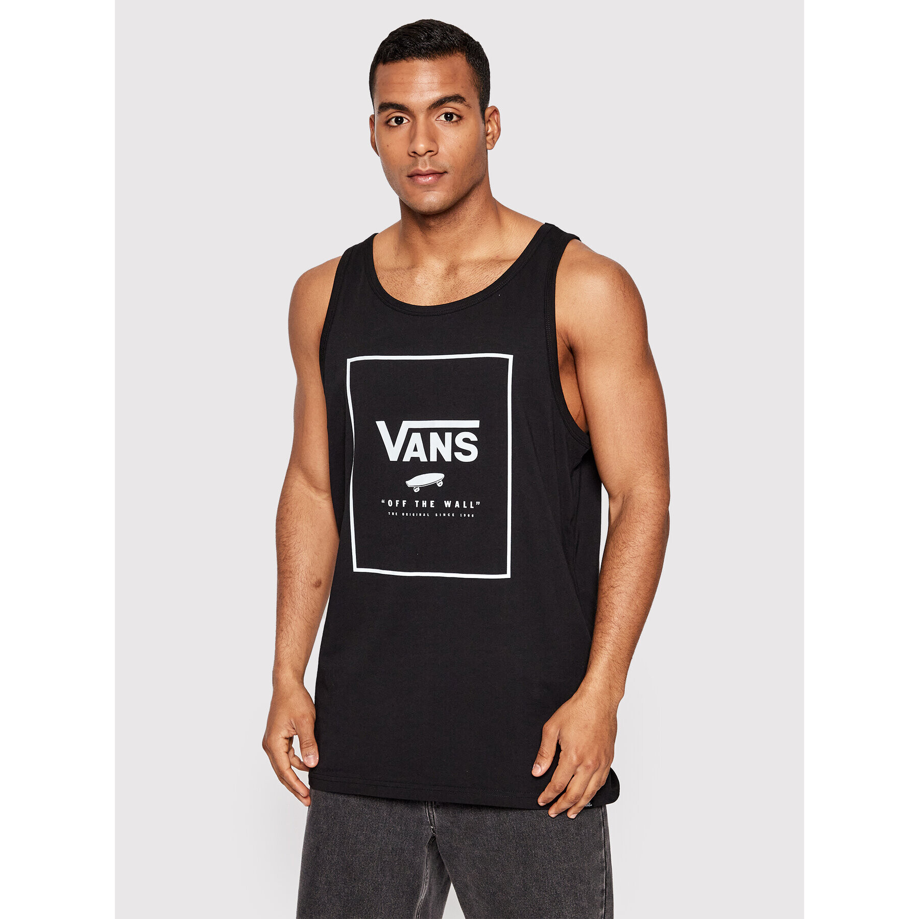 Vans Мъжки топ Print Box VN0A31EX Черен Classic Fit - Pepit.bg