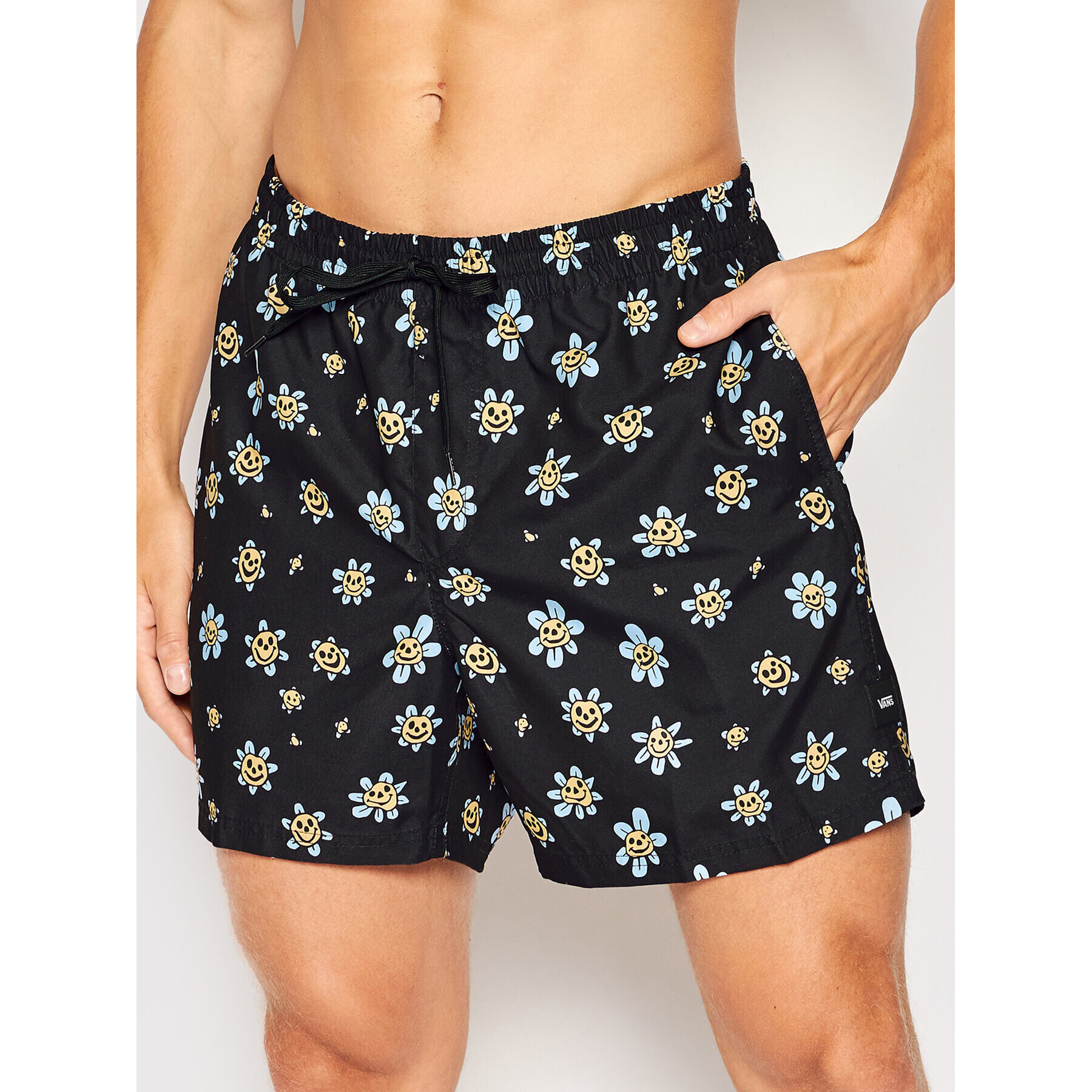 Vans Плувни шорти Mixed Volley VN0A3W4K Черен Regular Fit - Pepit.bg