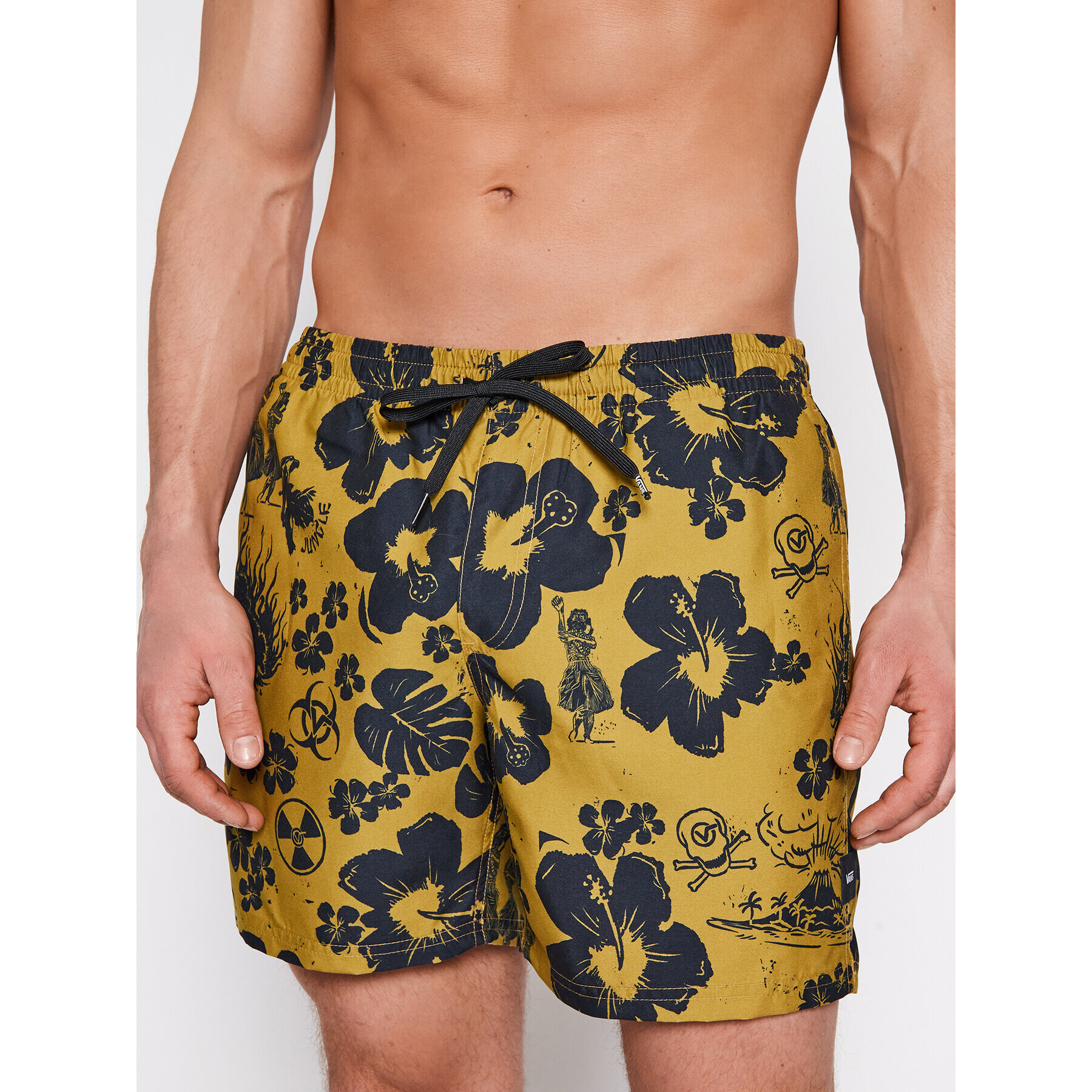 Vans Плувни шорти Mixed Volley VN0A3W4K Жълт Regular Fit - Pepit.bg