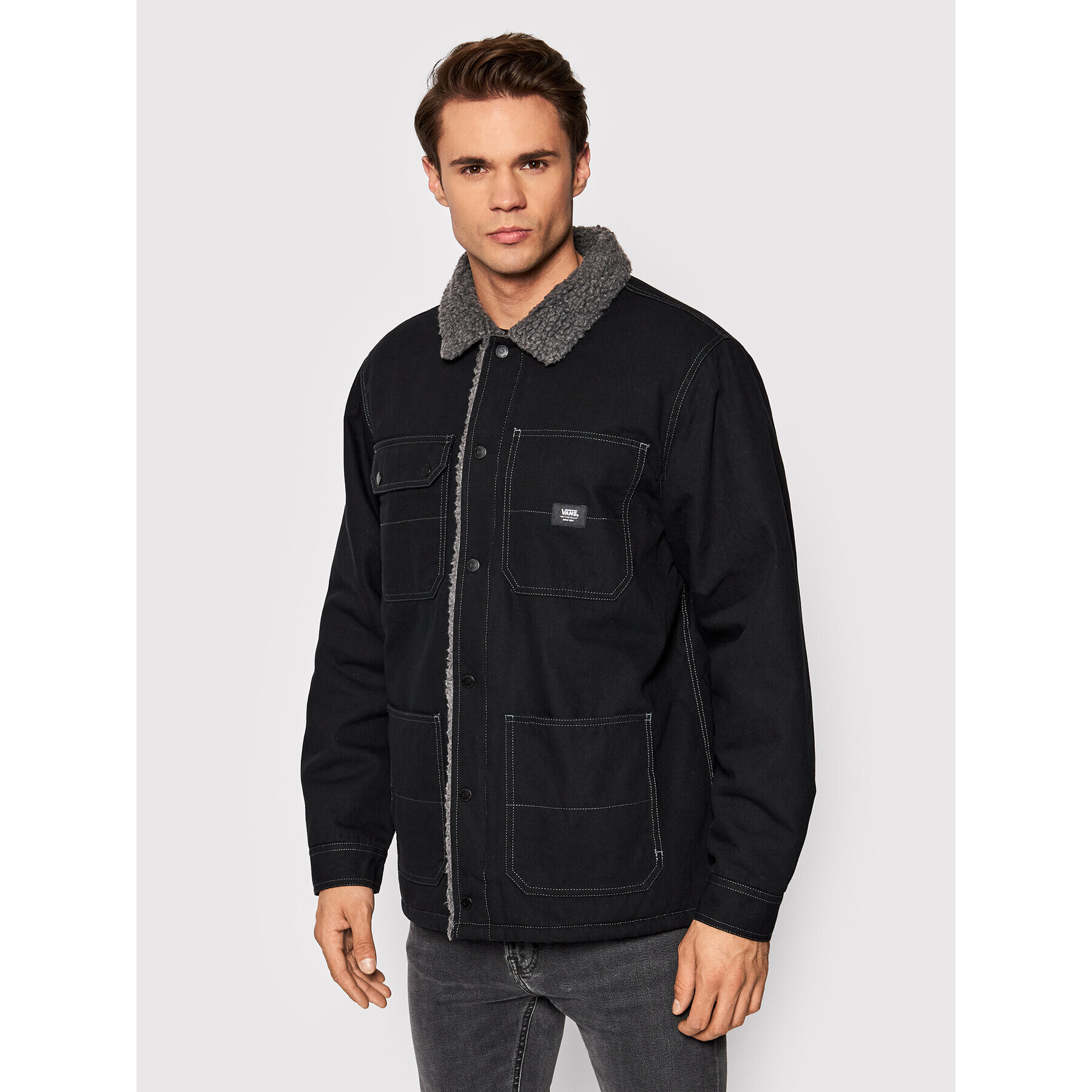 Vans Преходно яке Drill Chore VN0A5KLK Черен Regular Fit - Pepit.bg